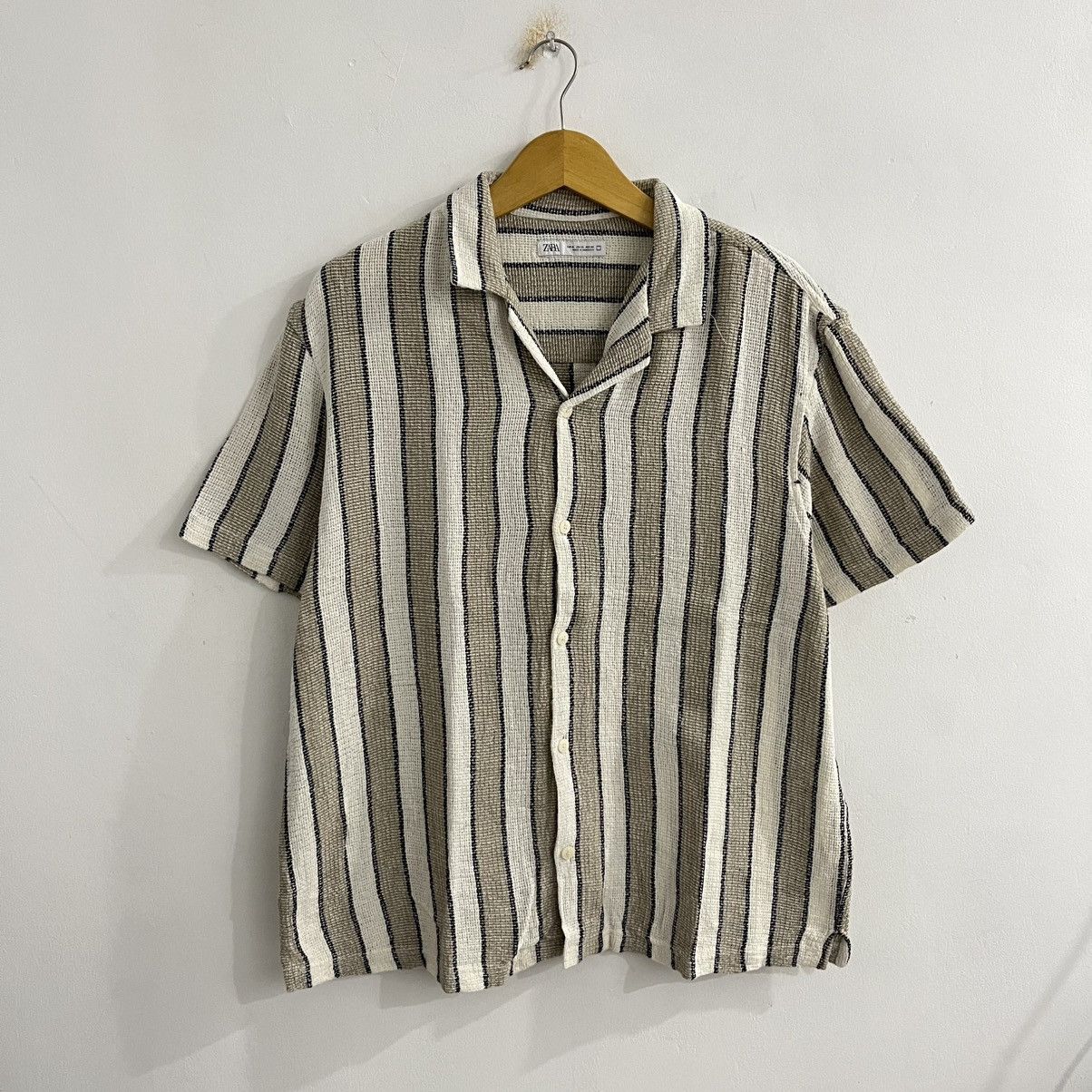 Zara Zara Striped Button Up Shirt Size US M / EU 48-50 / 2 - 1 Thumbnail