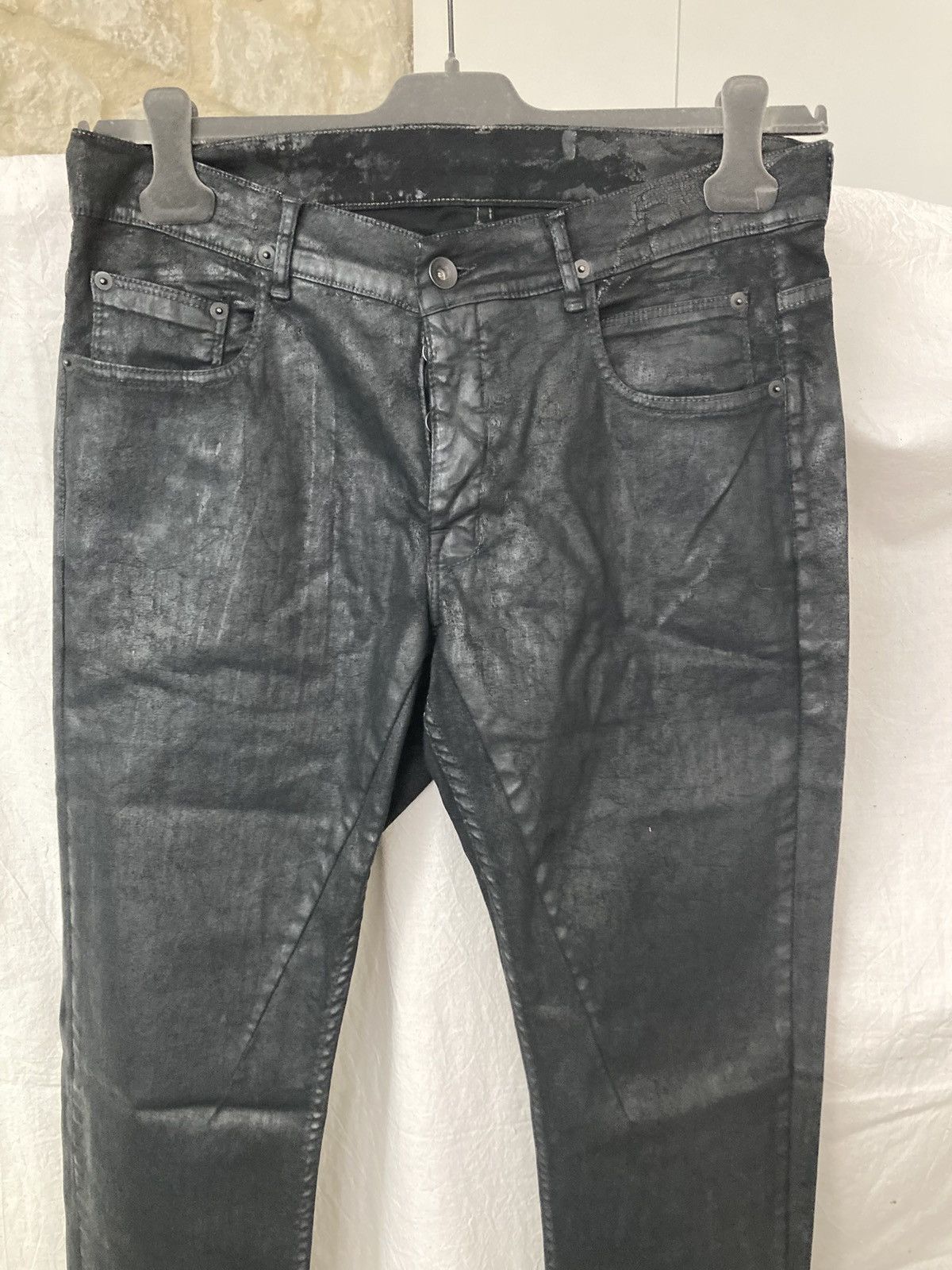NEVER WORN / Rick Owens DETROIT CUT Waxed Denim