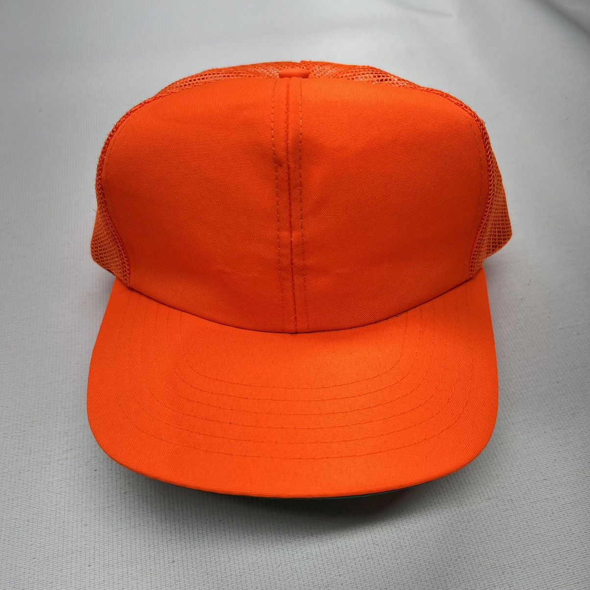 Vintage VTG Duck Bay Hat Cap Orange Trucker Hunting Outdoor Blaze Size ONE SIZE - 2 Thumbnail