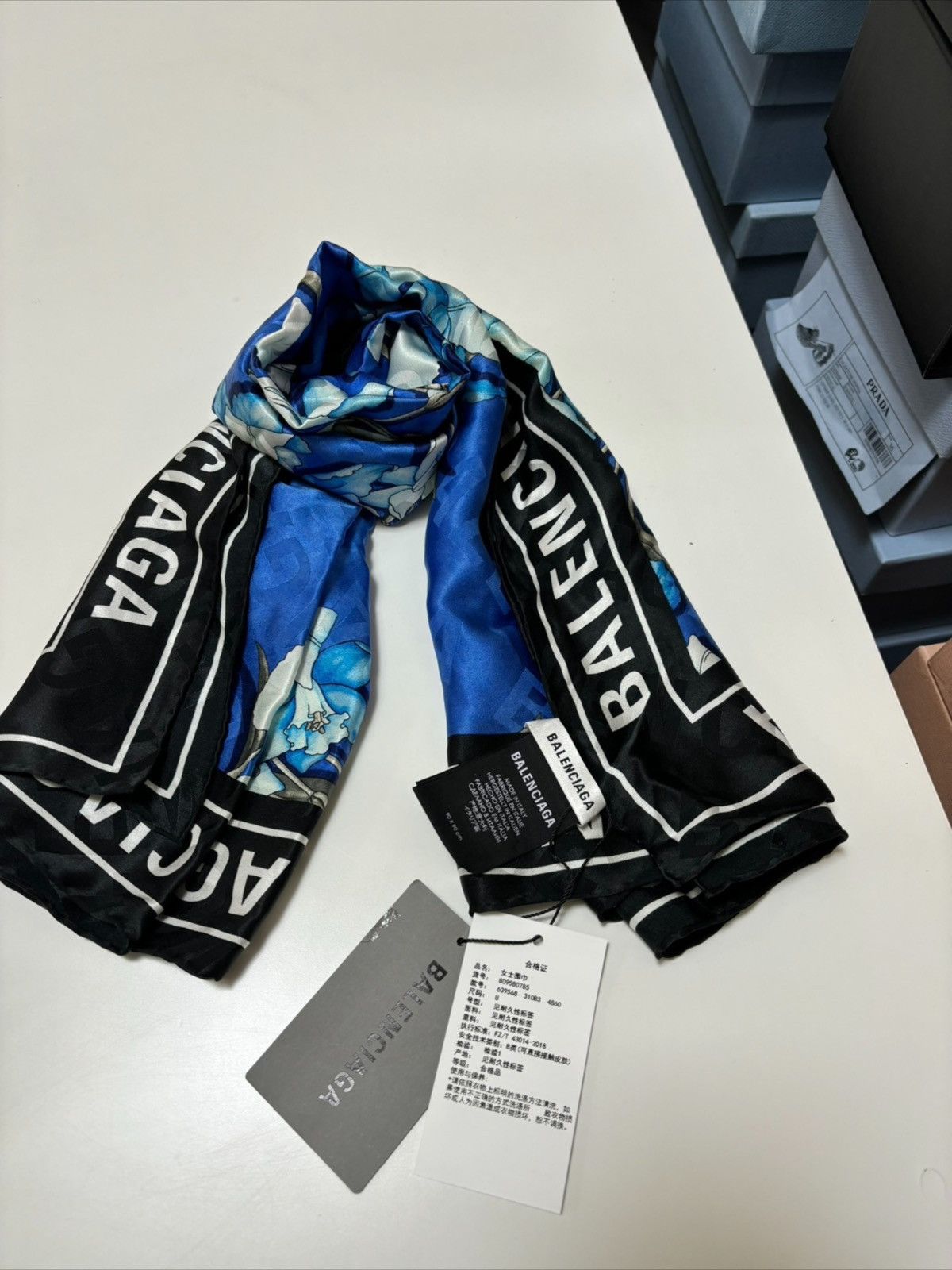 Balenciaga Balenciaga silk scarf Size ONE SIZE - 1 Thumbnail