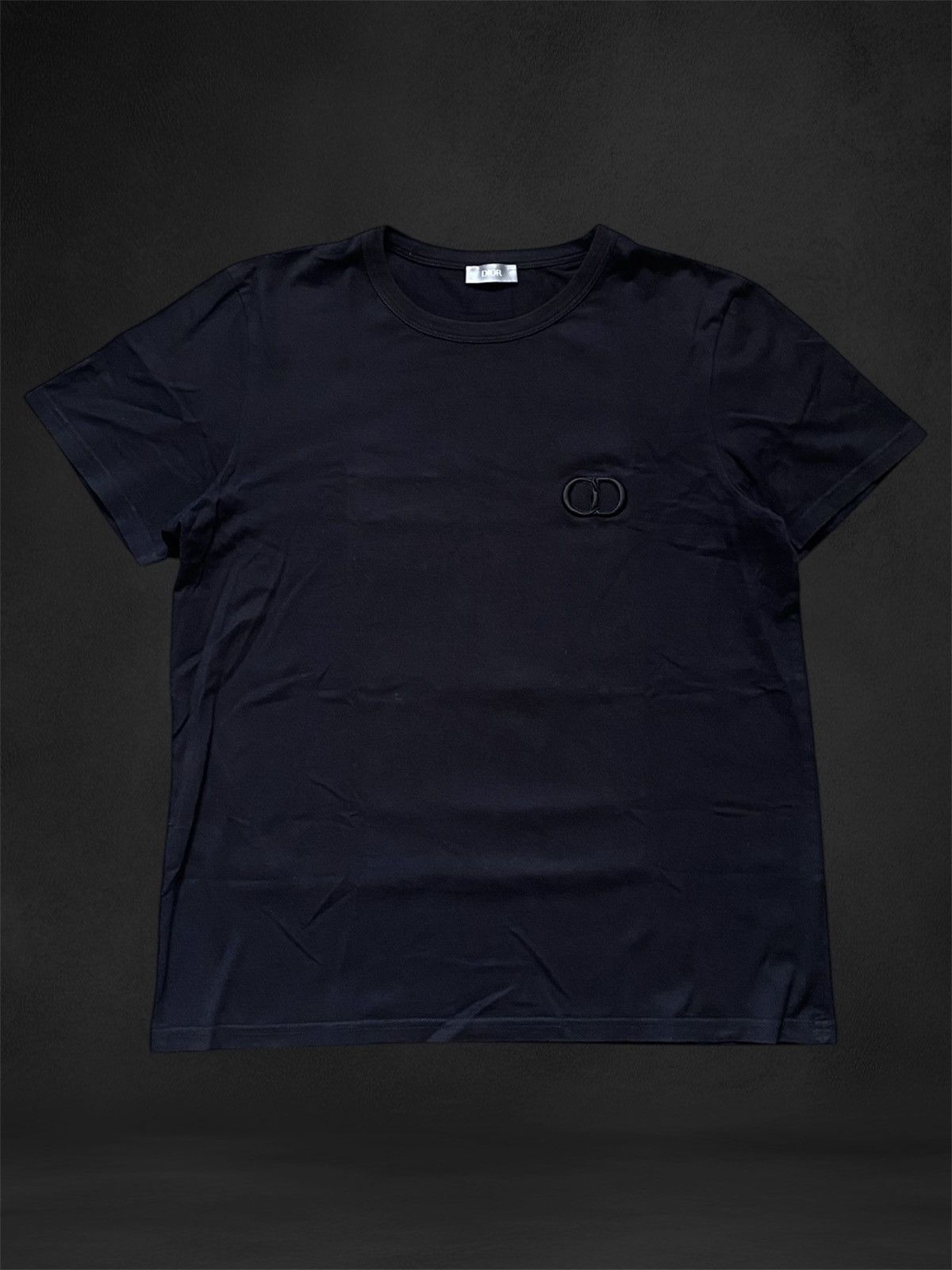Dior Christian Dior Embroidered CD Icon Logo Black Cotton T-shirt Size US L / EU 52-54 / 3 - 2 Thumbnail