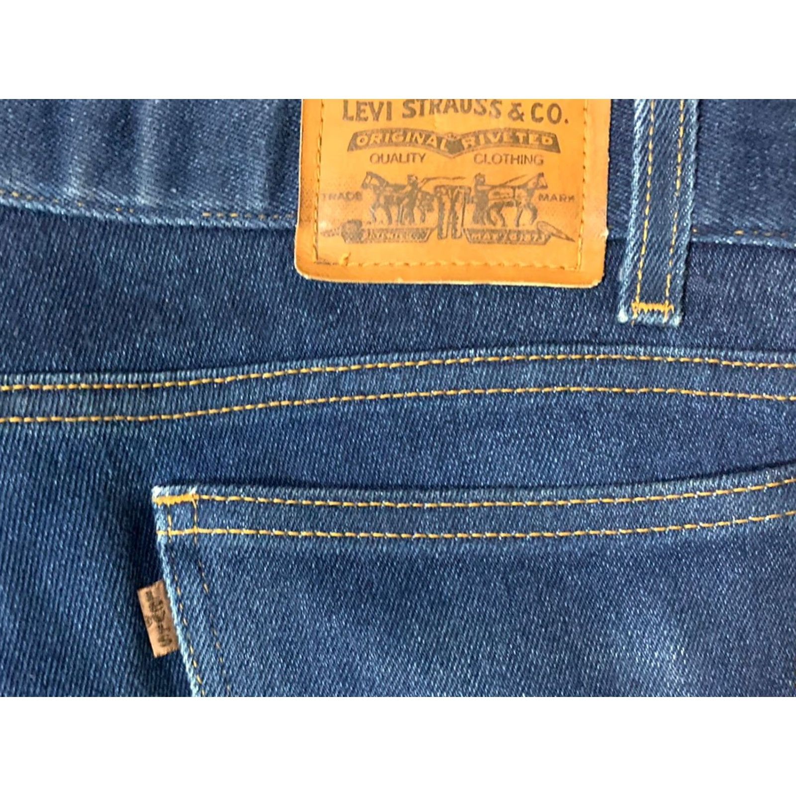 Levi's VINTAGE Levi's 977 Straight Jeans Men's Size 36 X 34 Blue 90s Size US 36 / EU 52 - 4 Thumbnail