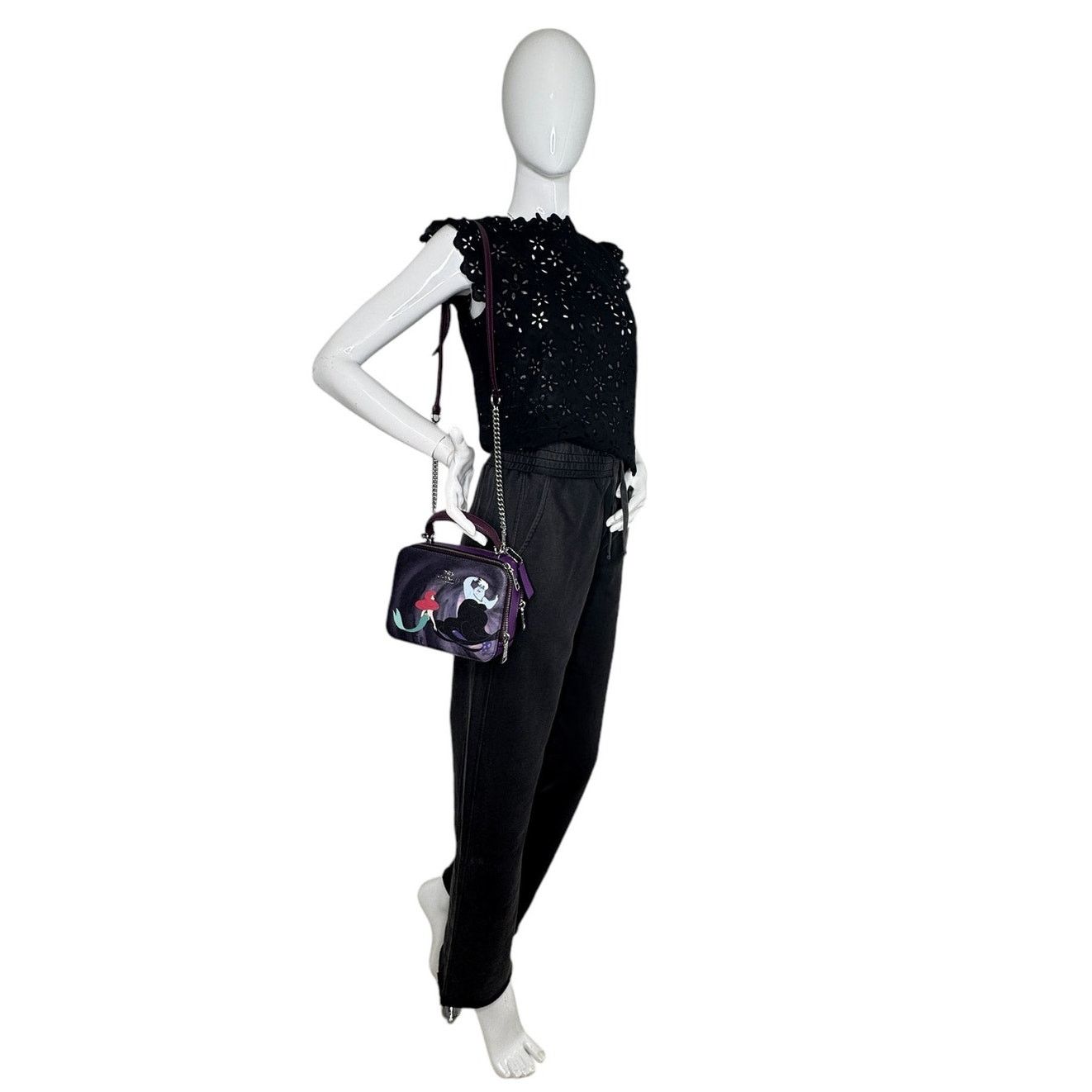 Coach Disney X Coach Box Purple Crossbody Ursula Little Mermai Size ONE SIZE - 2 Thumbnail