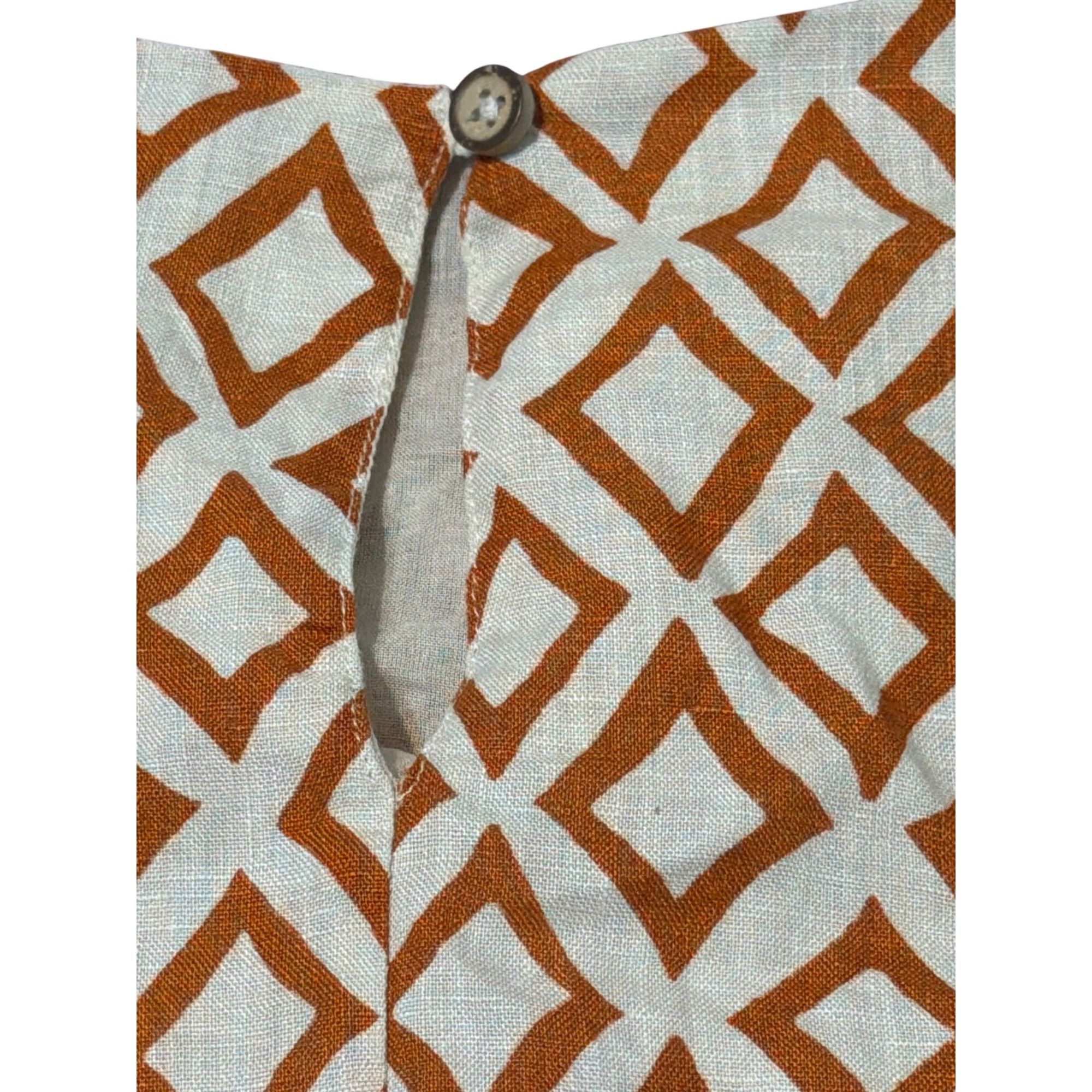 Lands' End Lands End Sleeveless Shift Dress Linen Geometric Diamond Bea Size XL / US 12-14 / IT 48-50 - 4 Thumbnail
