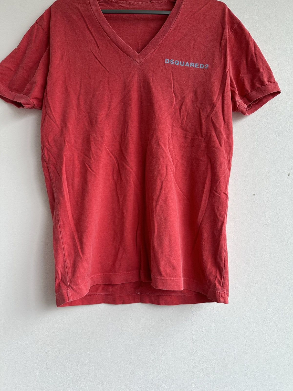 Dsquared2 Dsquared2 Arizona Print Red V-Neck T-Shirt Size Large Size US M / EU 48-50 / 2 - 3 Thumbnail