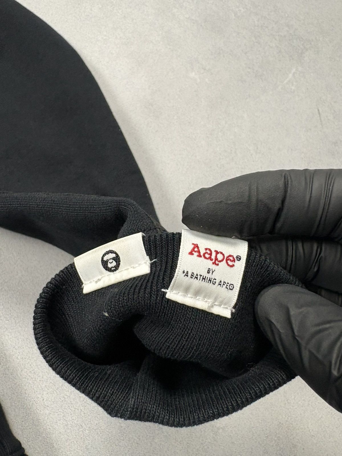 Aape AAPE By A Bathing Ape Black Zip Hoodie Gold Logo Tape Y2K M Size US M / EU 48-50 / 2 - 8 Thumbnail