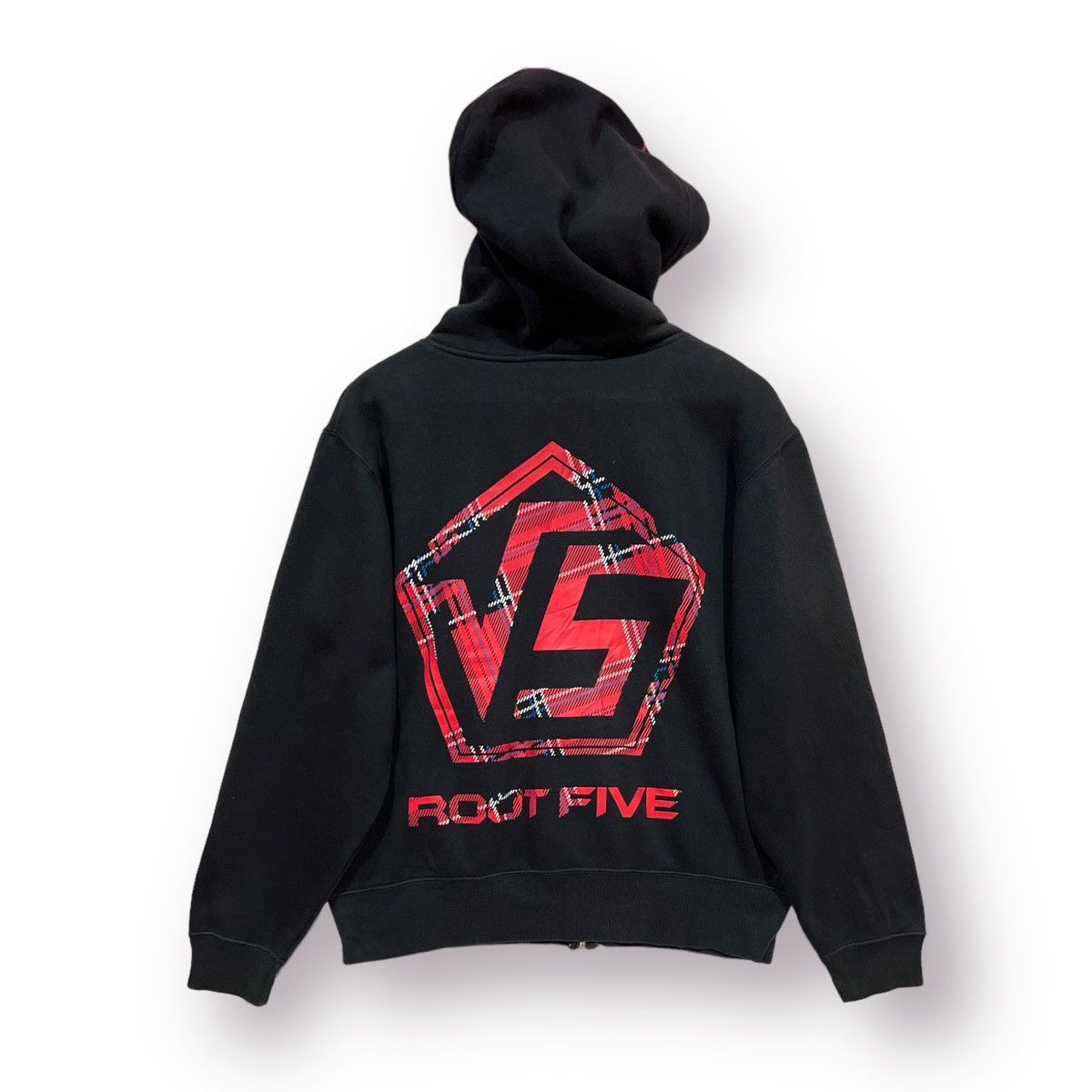 Japanese Brand 🔥 ROOT FIVE SWEATER HOODED BLACK BIG LOGO Size US M / EU 48-50 / 2 - 11 Thumbnail