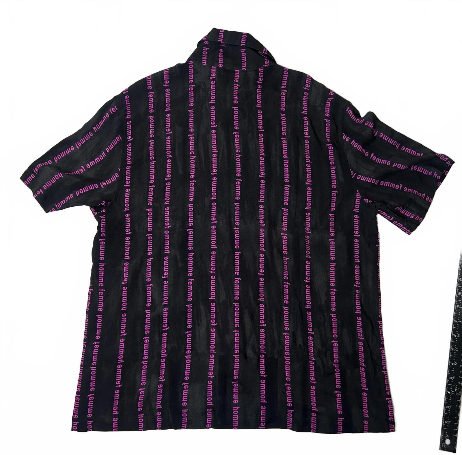 Homme + Femme La HOMME+FEMME Black Button-Up Shirt Mens Small NWT Rayon Size US S / EU 44-46 / 1 - 2 Thumbnail