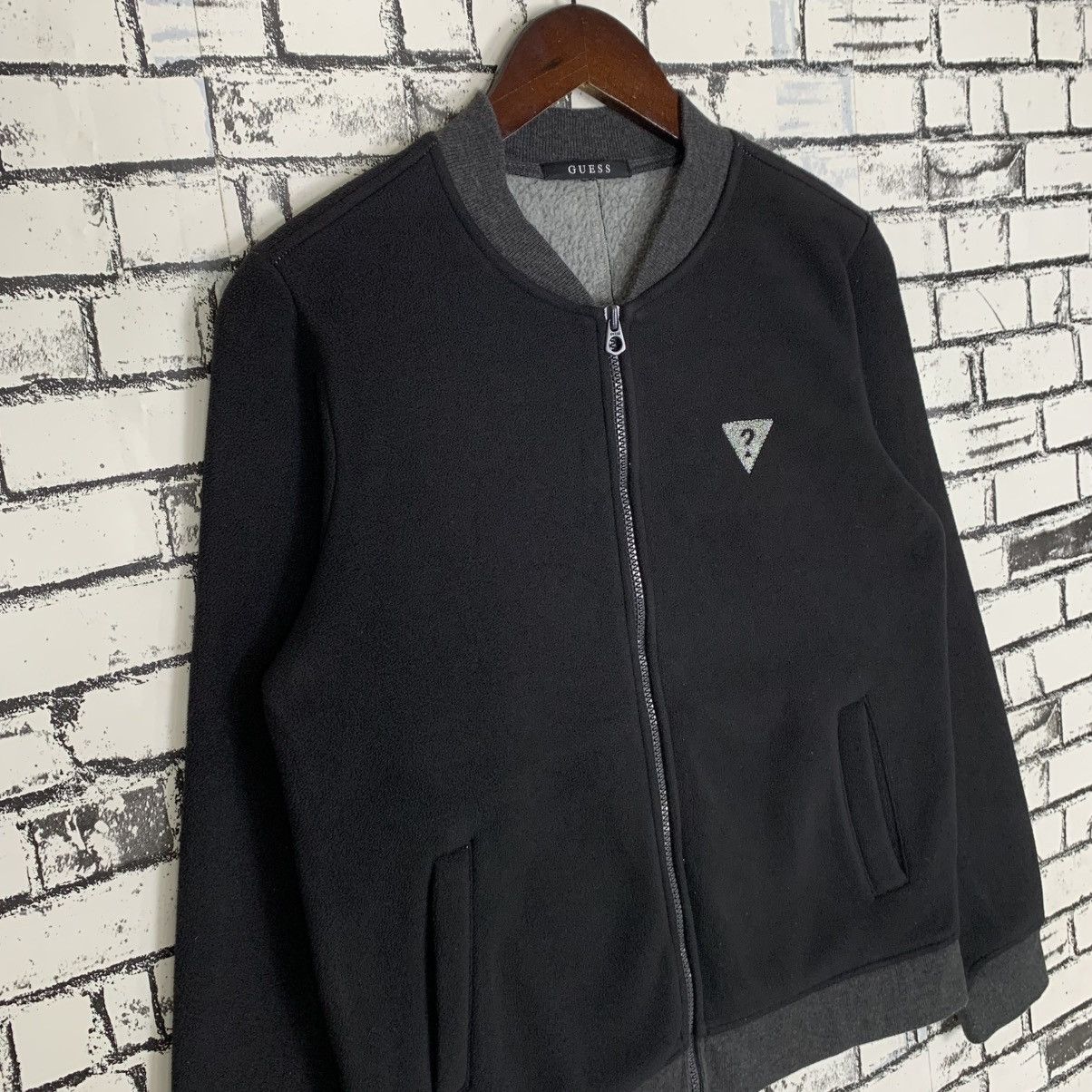Guess Guess Inc America Clothing Fleece Small Logo Zipper Jacket Size US S / EU 44-46 / 1 - 5 Thumbnail