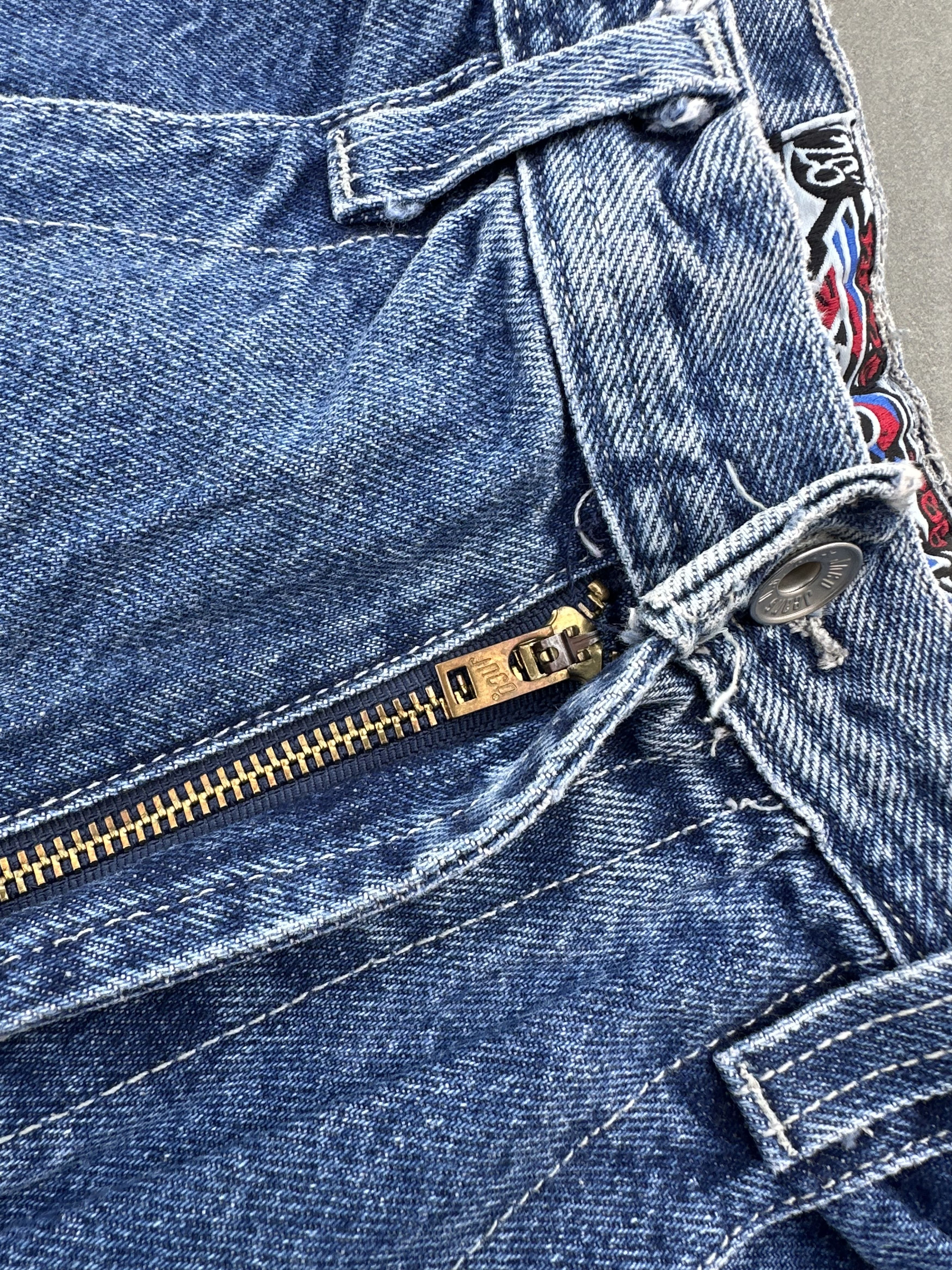 JNCO Vintage JNCO Wide Leg Denim Jeans – Y2K Skate Baggy Fit Size US 34 / EU 50 - 10 Thumbnail