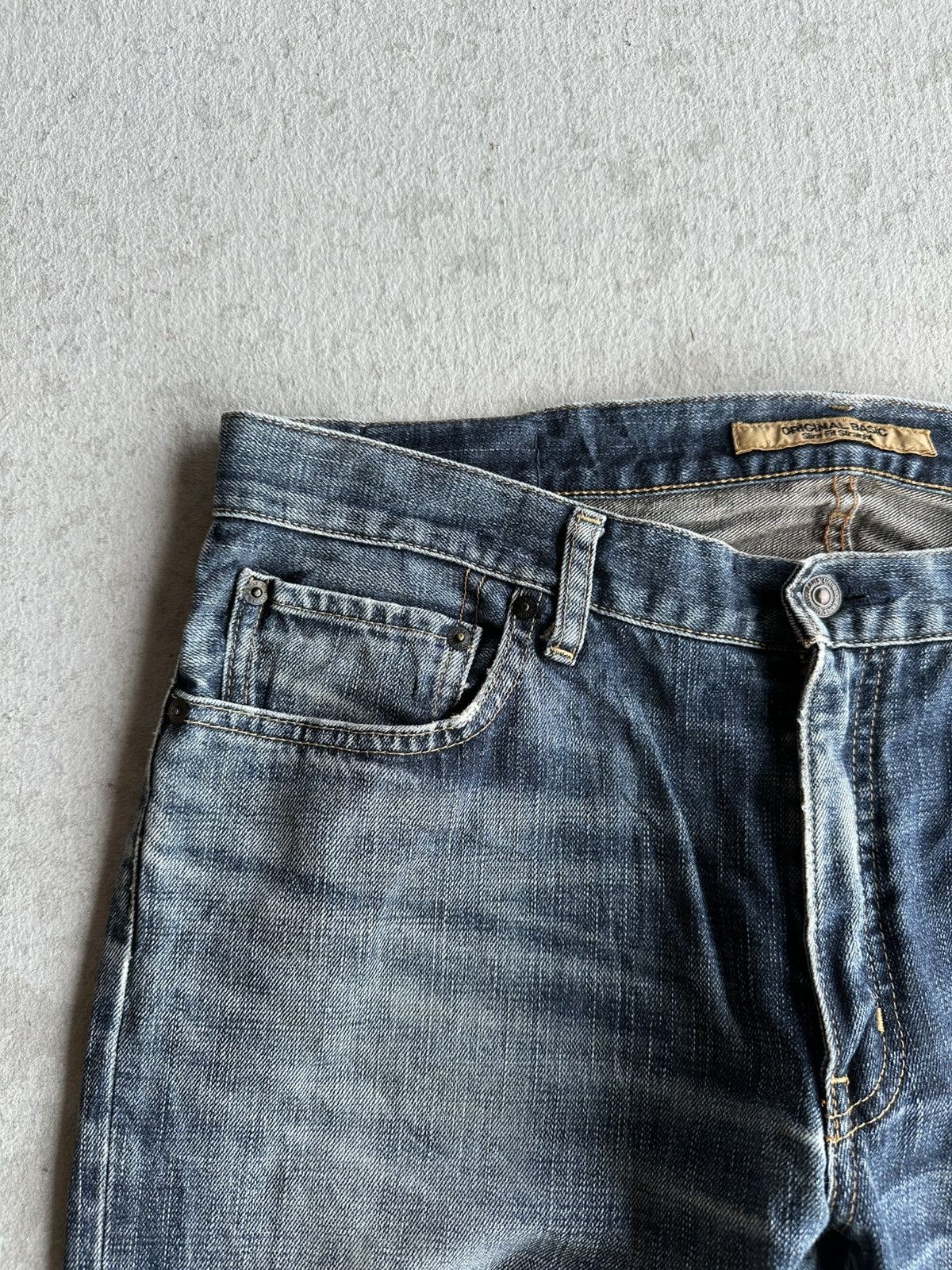 Fragment Design S-001 UNIQLO Japanese Brand Jeans Blue Washed Denim Pants Size US 36 / EU 52 - 3 Thumbnail