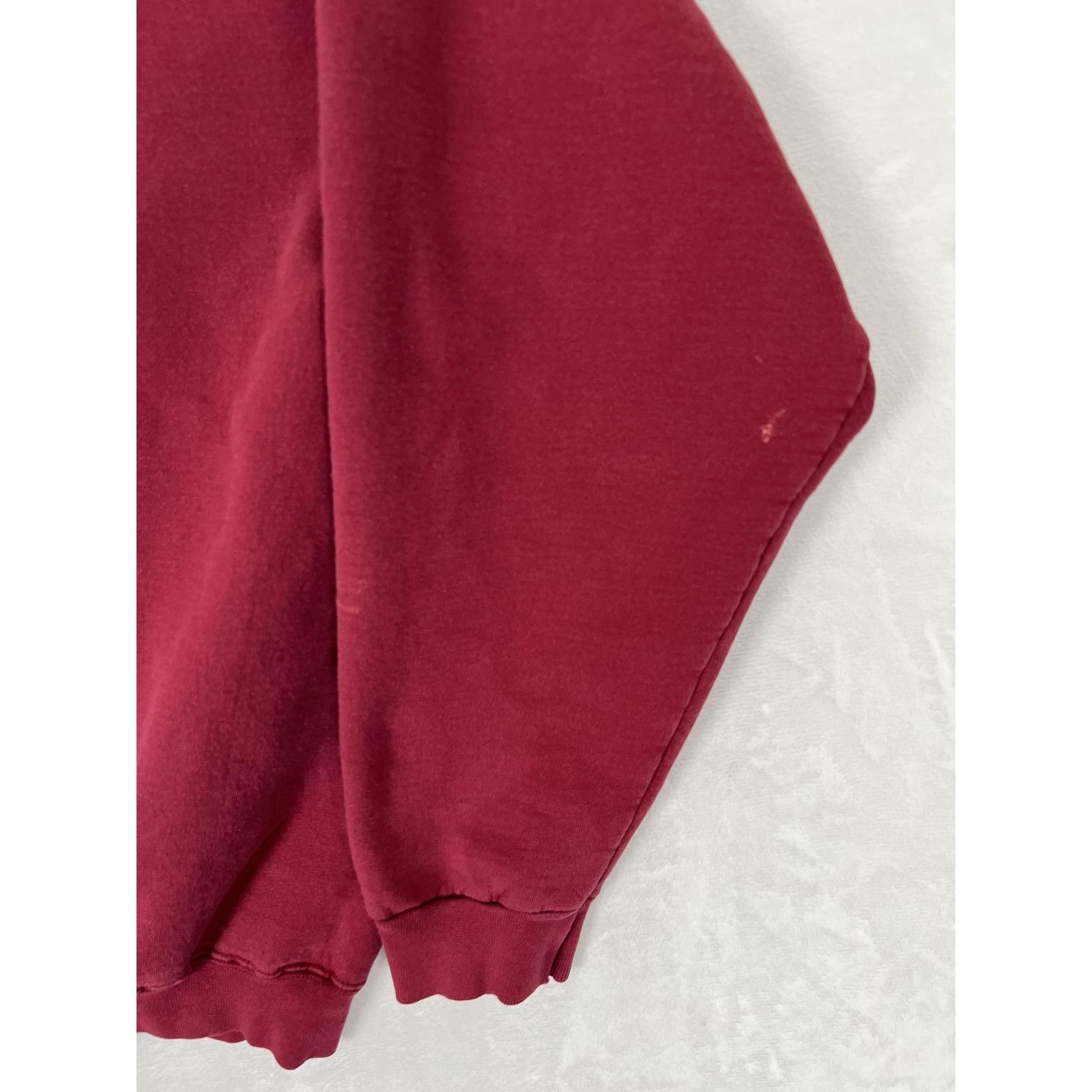Vintage Vintage Curves for Women Sweatshirt Women's Large Maroon Cre Size L / US 10 / IT 46 - 9 Thumbnail