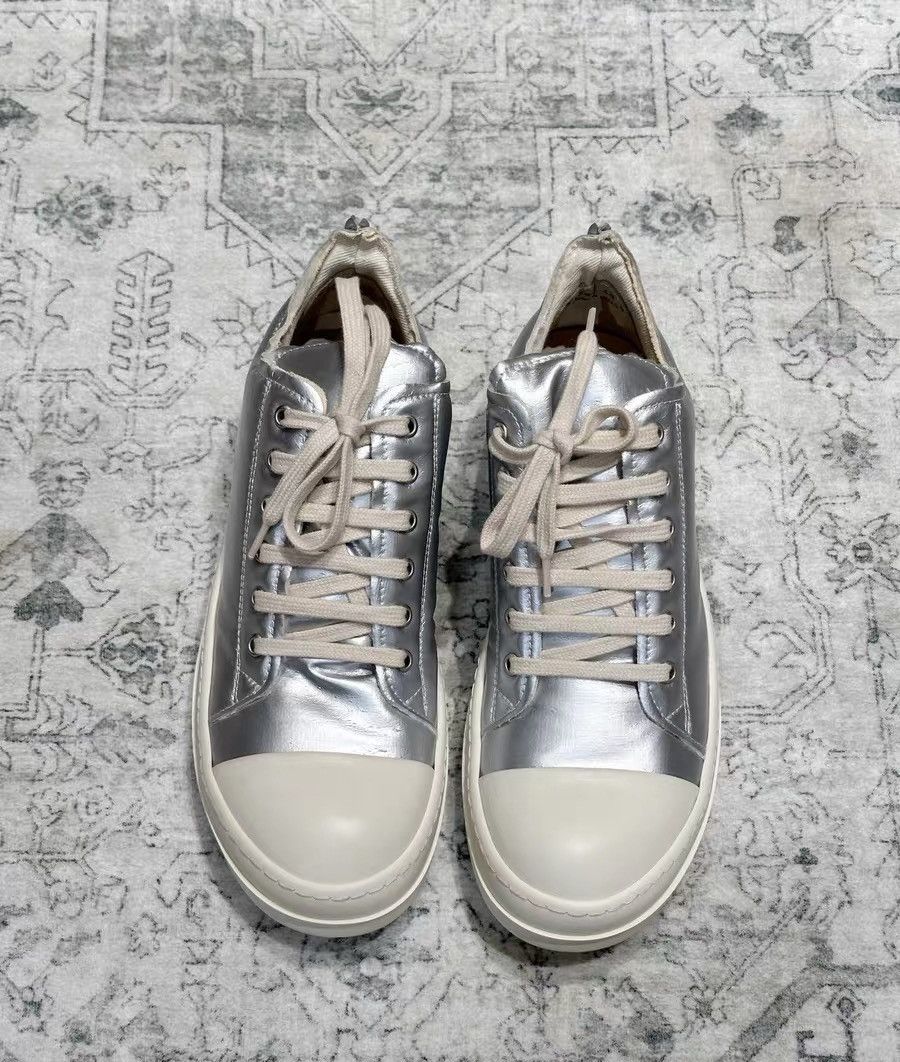 Rick Owens Rick Owens DRKSHDW silver white chunky sneakers Size US 7 / EU 40 - 2 Thumbnail