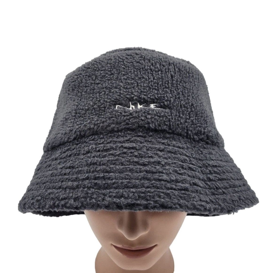 Nike Vintage 90s Nike Black Spell Out Fleece Bucket Hat Hip Hop Size ONE SIZE - 1 Thumbnail