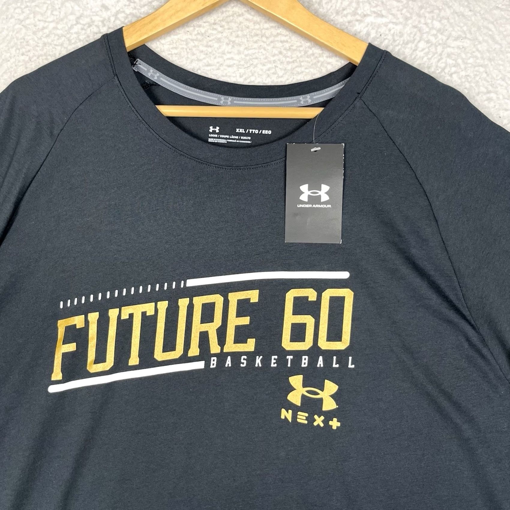 Under Armour Under Armour NEXT Future 60 T Shirt Men 2XL Black SS Basketball Showcase Size US XXL / EU 58 / 5 - 2 Thumbnail