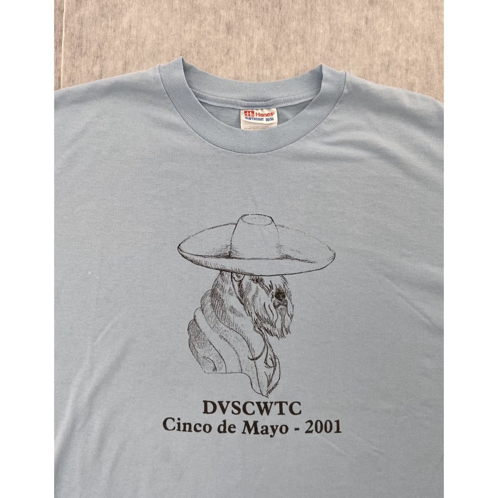 Hanes VINTAGE Hanes Cotton T-Shirt Adult XL Dog Cartoon Aztec Cinco De Mayo 2001 Mens XL Y2K Size US XL / EU 56 / 4 - 3 Thumbnail