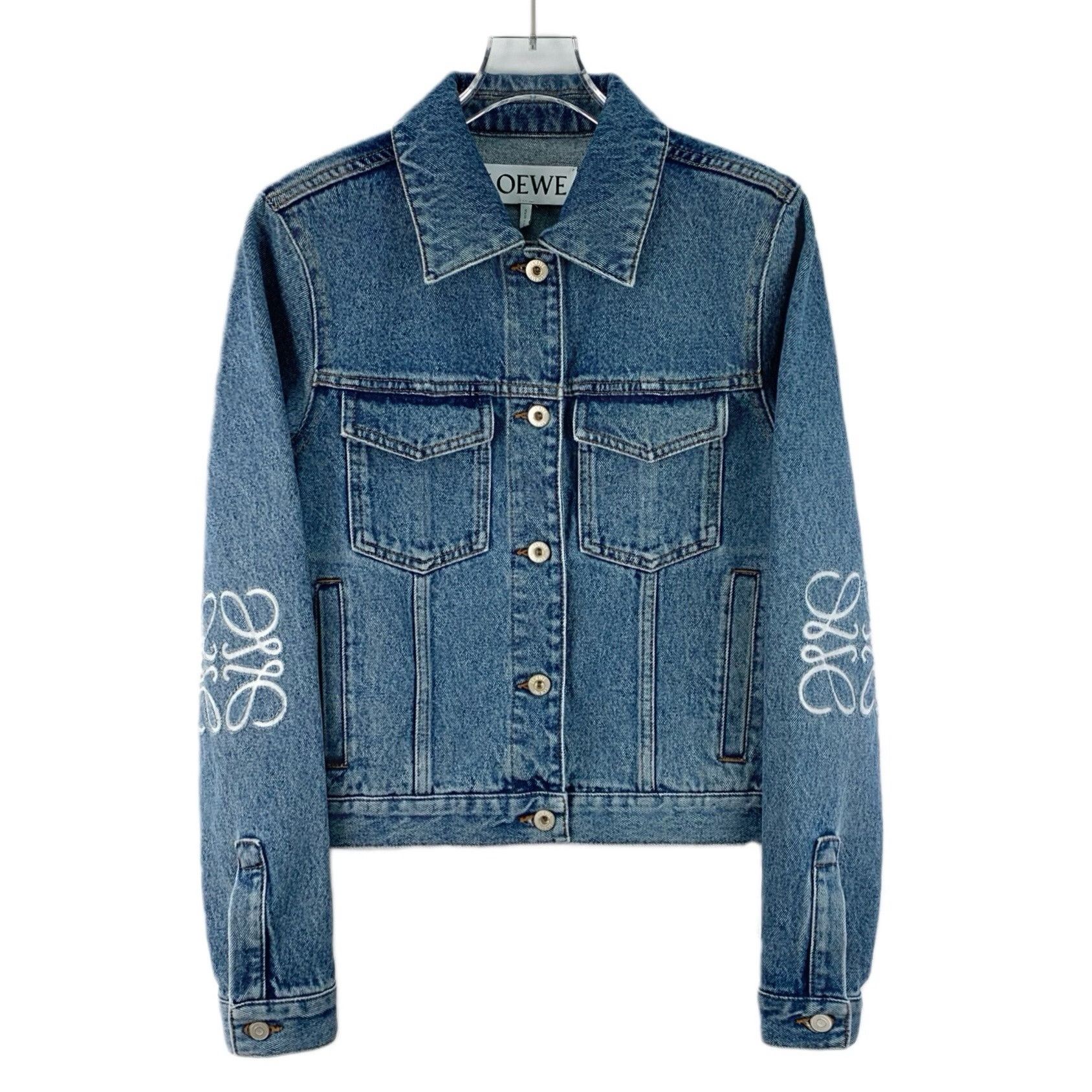 Loewe Loewe Blue Logo Denim Jacket Size XXS / US 00 / IT 34 - 1 Thumbnail