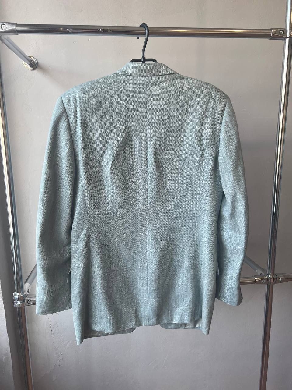 Celine 80/90’s CELINE HOMME RARE GREY MENS LINEN BLAZER JACKET 48 Size US L / EU 52-54 / 3 - 8 Thumbnail