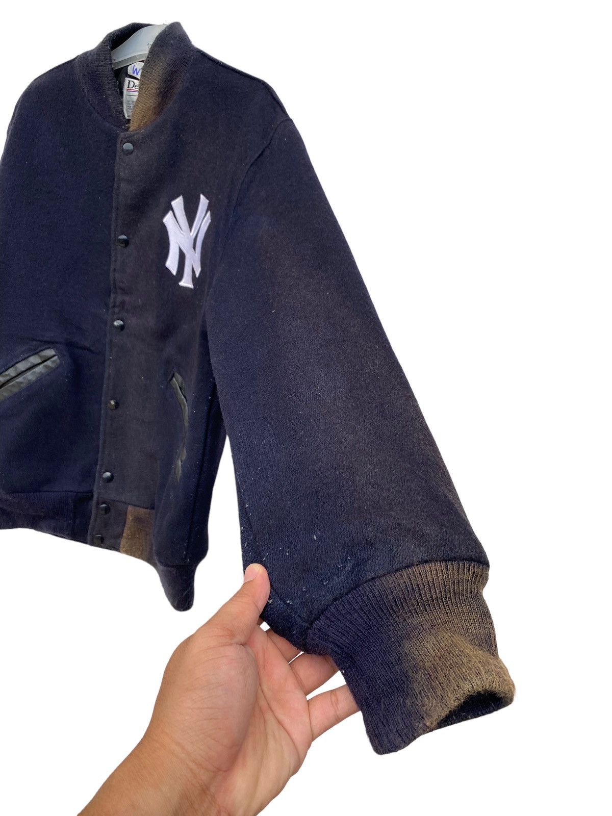MLB Vintage Sun Faded New York Yankees Varsity Jacket Size US M / EU 48-50 / 2 - 6 Thumbnail