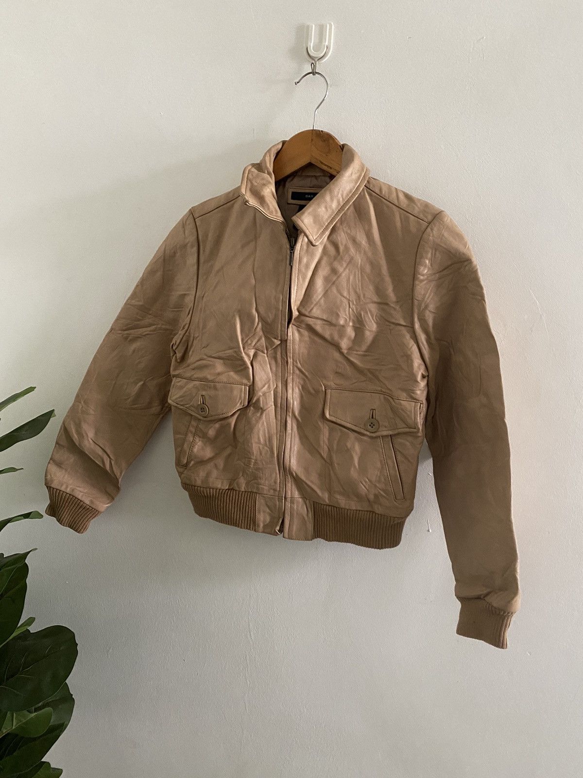 Gap Vintage GAP LEATHER Bomber Jacket nice designer Size US S / EU 44-46 / 1 - 6 Thumbnail