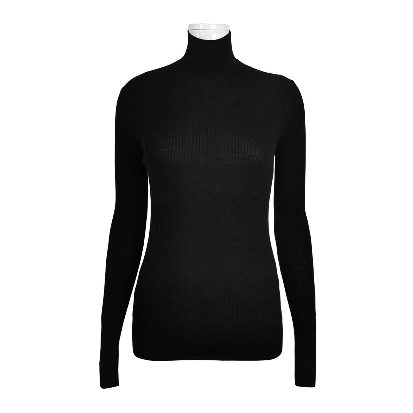 Prada Prada Black Wool Turtleneck Sweater 0089 Size M / US 6-8 / IT 42-44 - 1 Thumbnail
