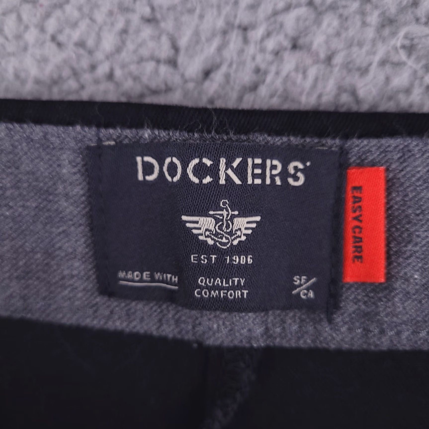Dockers DOCKERS Pants Mens 36x30 Straight Cotton Black Casual Dress Pants Size US 36 / EU 52 - 3 Thumbnail