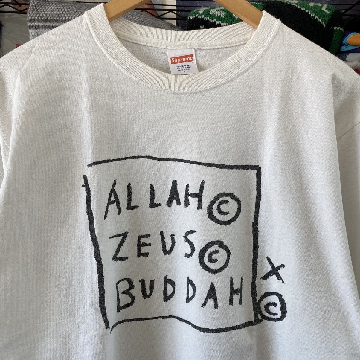 Jean-Michel Basquiat × Supreme Supreme Michel Jean Basquiat T-Shirt Allah Zeus Buddah 2013 Size US L / EU 52-54 / 3 - 2 Thumbnail