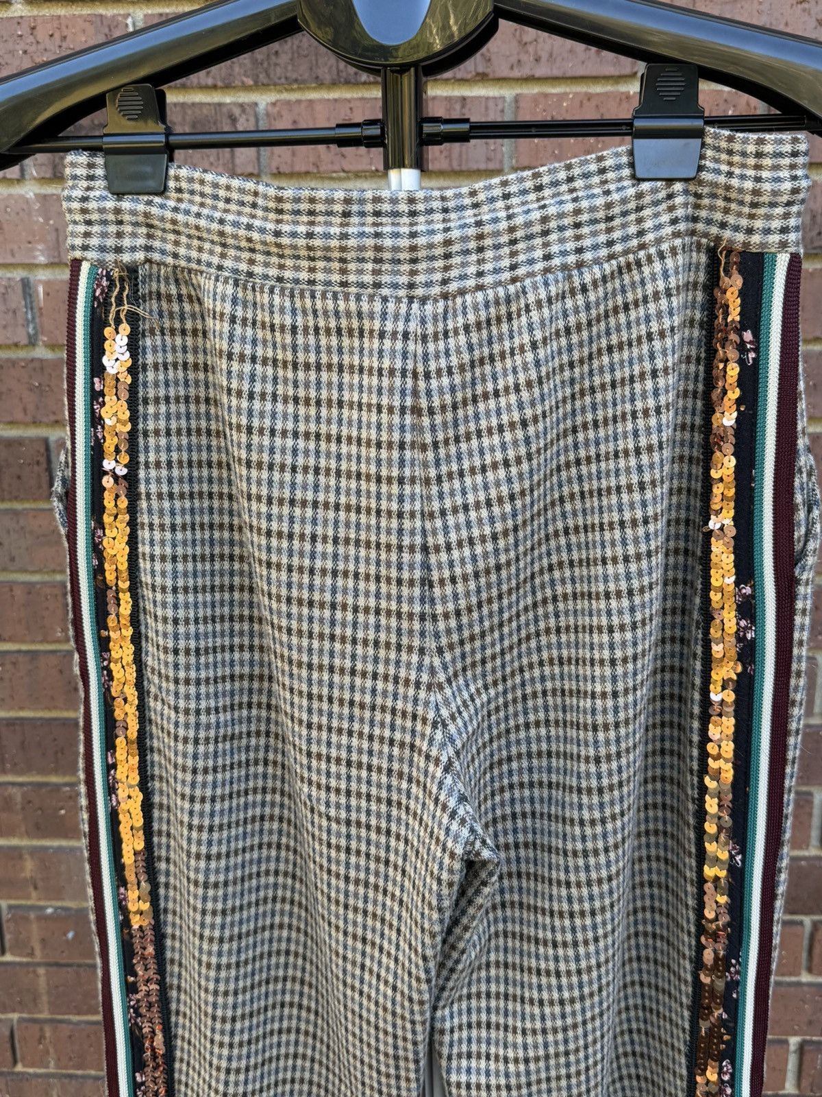 Anthropologie Anthropologie Maeve Tapered Trousers Pants XS Houndstooth Size 30" / US 8 / IT 44 - 11 Thumbnail