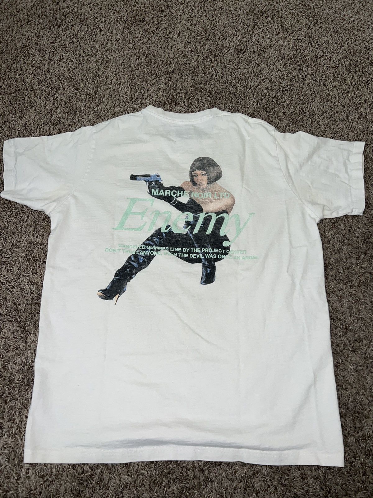 image of M Rc Noir Enemy Tee M+Rc Noir in White, Men's (Size Small)