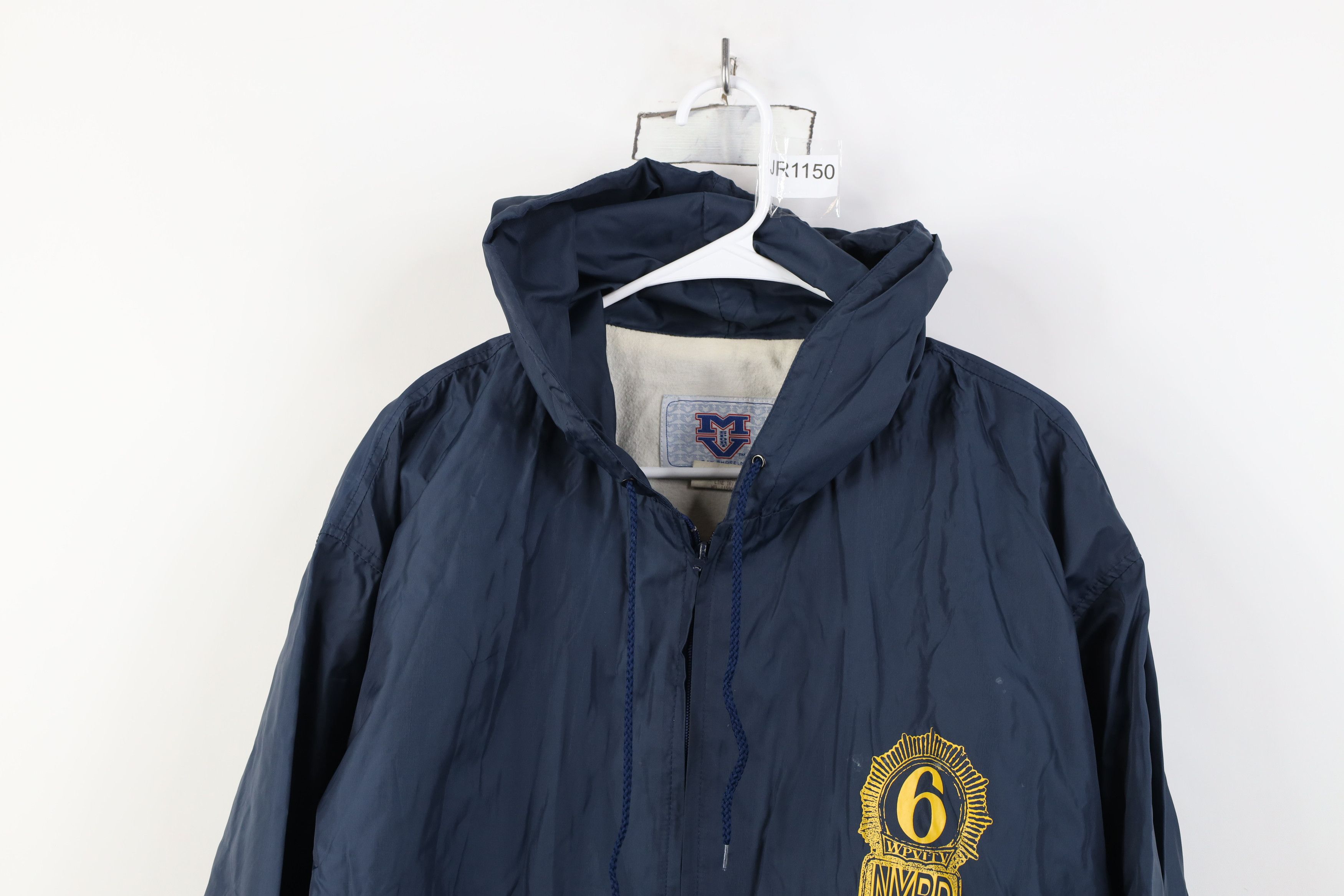 Vintage Vintage 90s WPVFTV NYPD Blue TV Show Lined Hooded Jacket USA Size US L / EU 52-54 / 3 - 2 Thumbnail