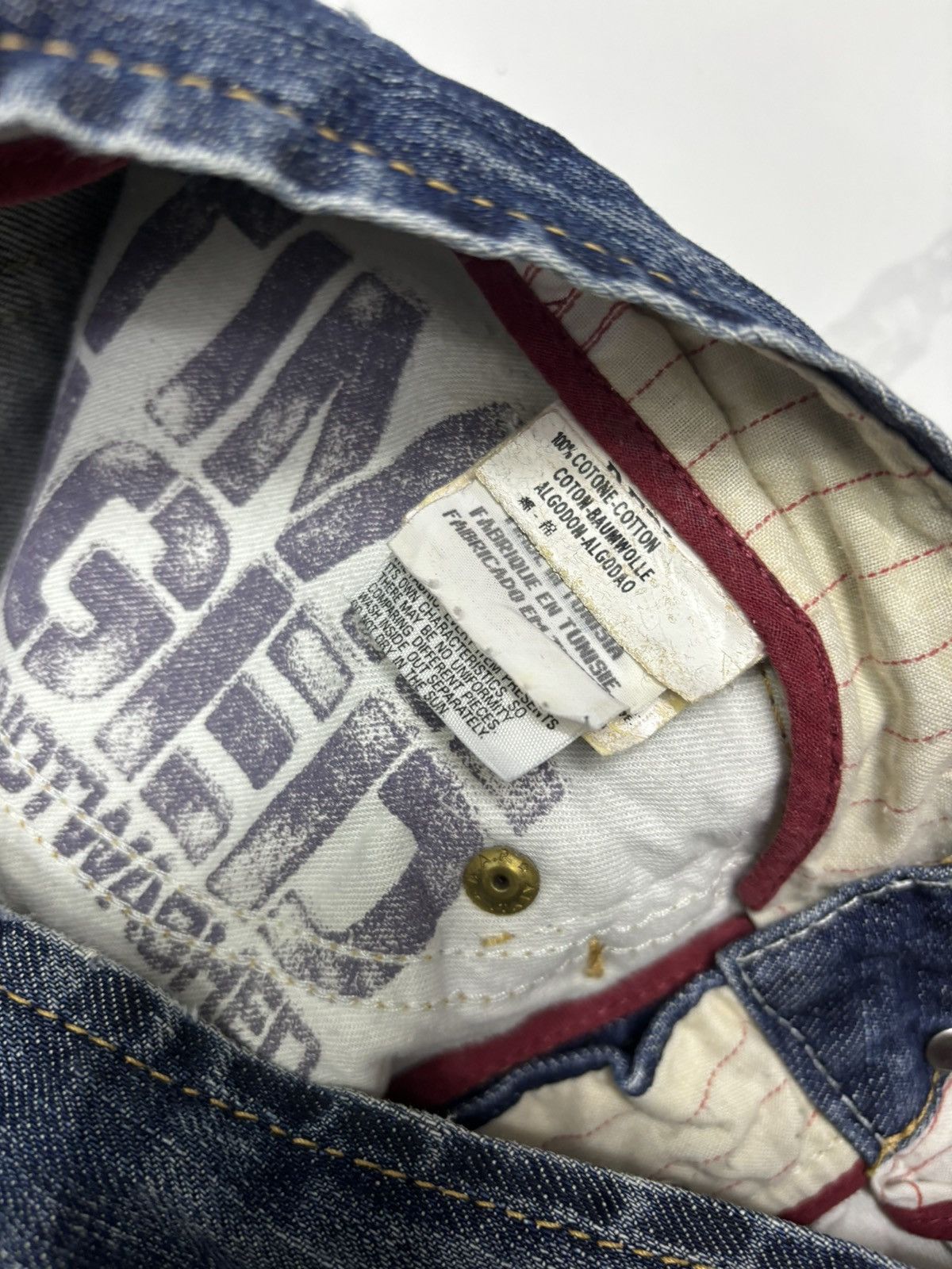 Japanese Brand Vintage Avant Garde Style Replay Flared Denim Jeans Size 28" / US 6 / IT 42 - 11 Thumbnail