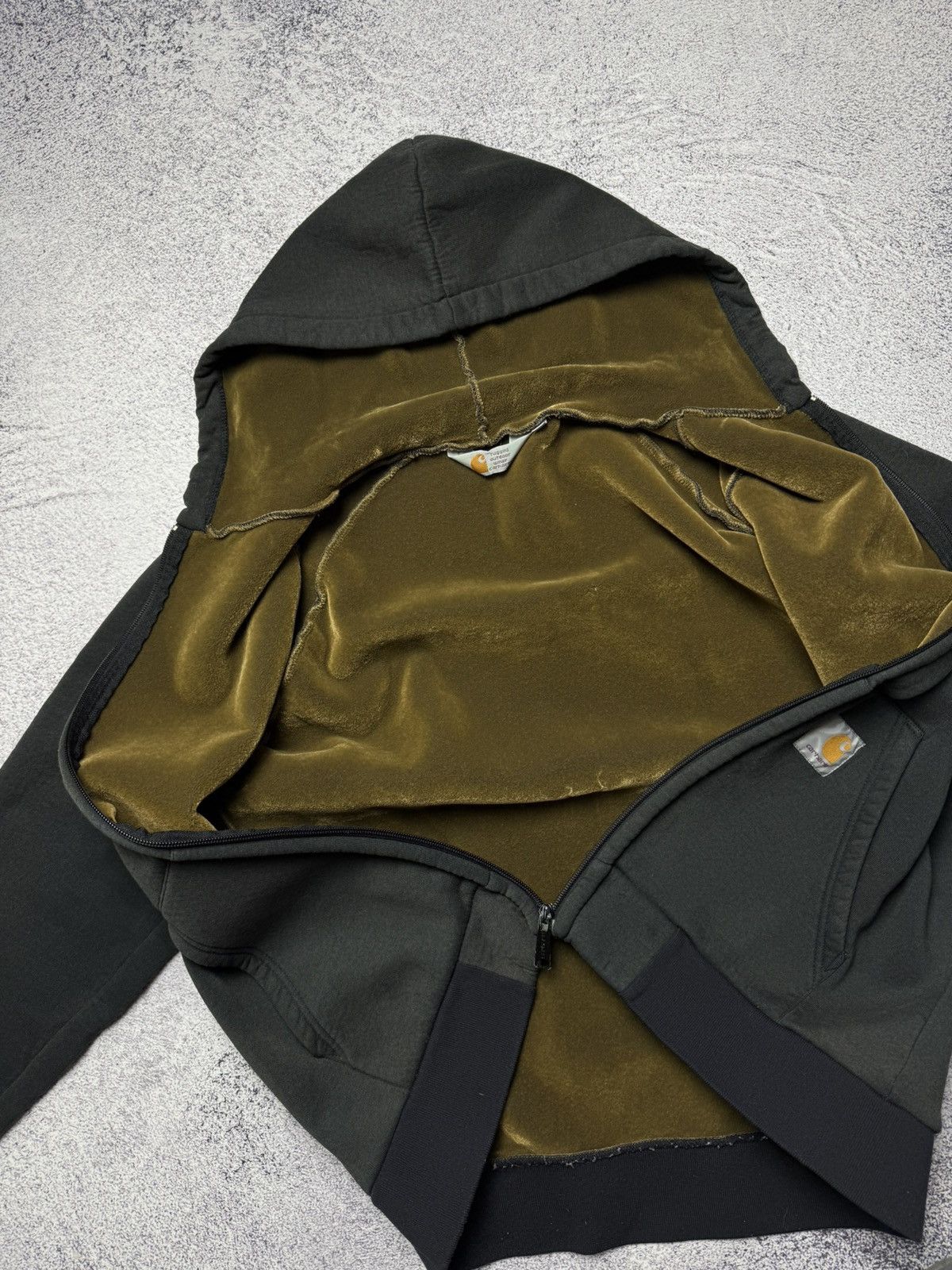 Carhartt Vintage Carhartt Zip Hoodie Faded Work Jacket Y2k Style Rare Size US L / EU 52-54 / 3 - 8 Thumbnail