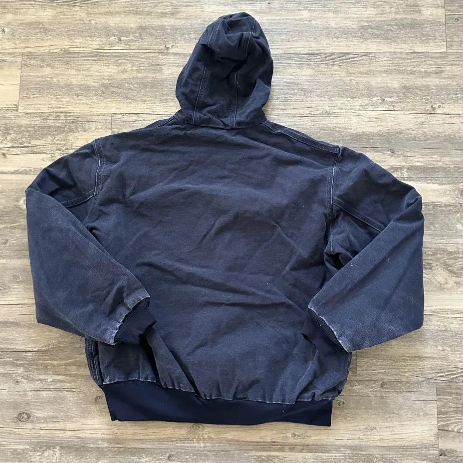 Carhartt Vintage Carhartt J131 DNY Dark Navy Hooded Jacket Size US XL / EU 56 / 4 - 5 Thumbnail