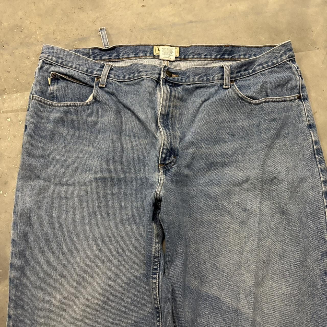 Japanese Brand × Vintage Crazy Vintage Y2K/2000s Baggy Light Wash Denim Jeans! Size US 42 / EU 58 - 5 Thumbnail