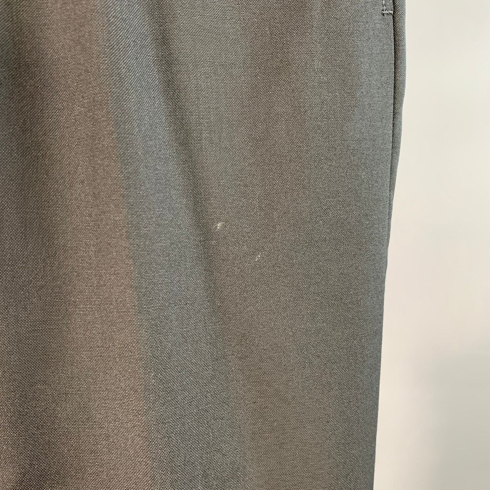 AMI Size 35 Black Wool Tapered Button Fly Dress Pants Size US 35 - 3 Thumbnail
