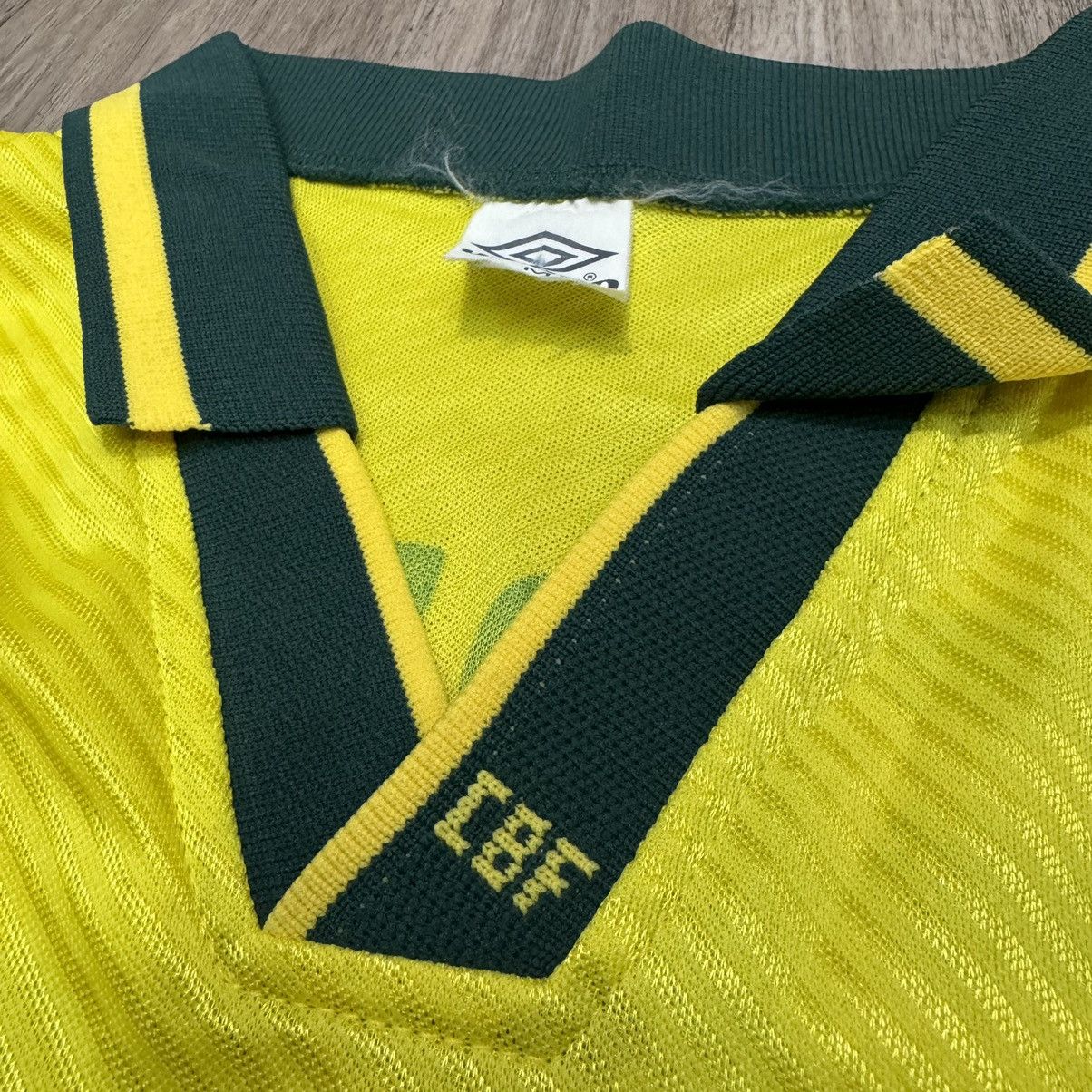 Umbro Brazil 94/96 home shirt #7 Bebeto Size US L / EU 52-54 / 3 - 9 Thumbnail