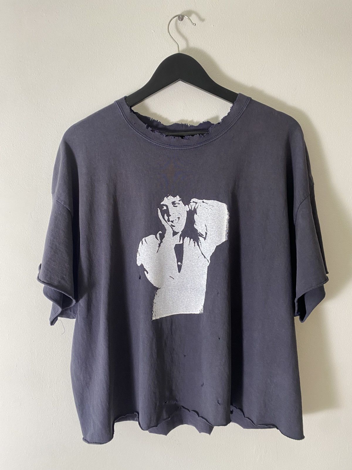 Band Tees Vintage-Washed Faded and Distressed Lou Reed Band T Shirt 1 Size US XL / EU 56 / 4 - 2 Thumbnail
