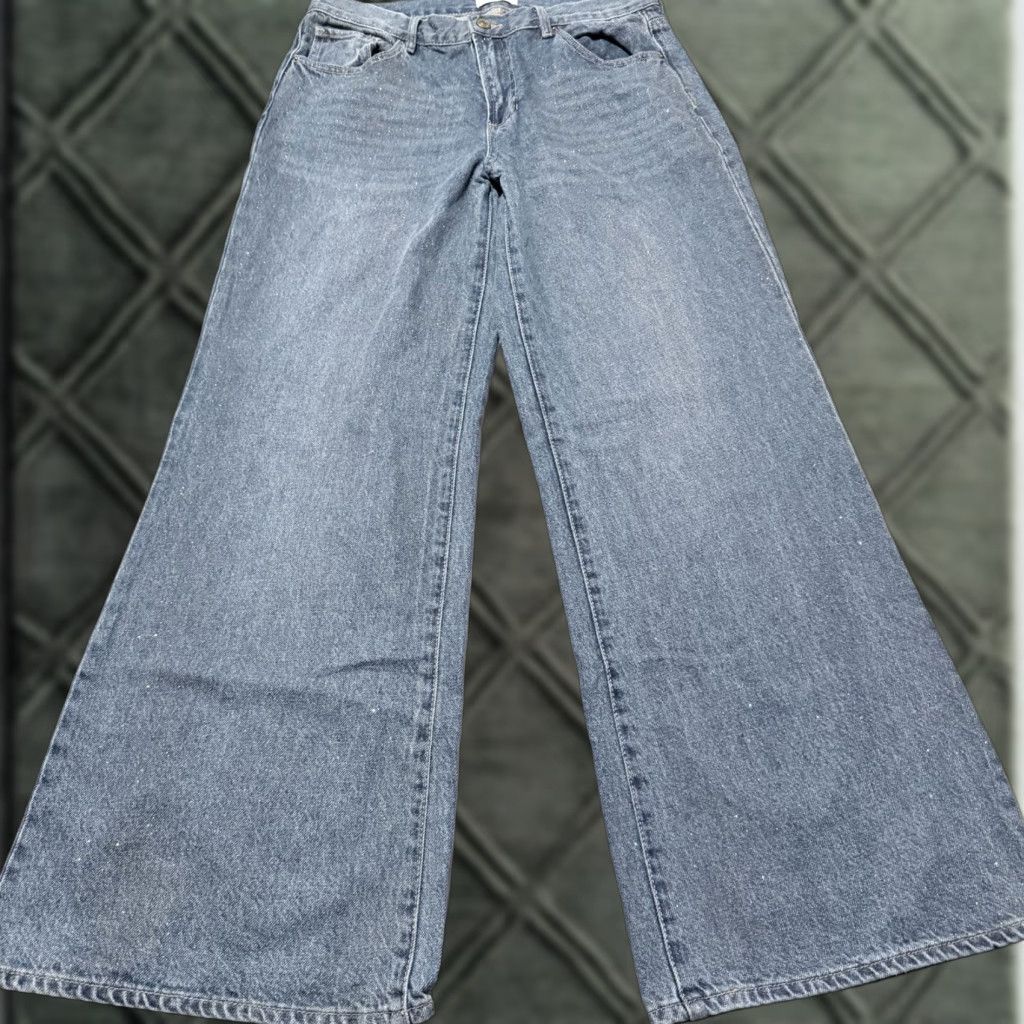 Pacsun Pacsun Lena Super Baggy Jeans Women's Light Blue Denim Baggy Jeans Pacsun 26 90s Wide-Leg Block: 5-Pocket Size 26" / US 2 / IT 38 - 1 Thumbnail
