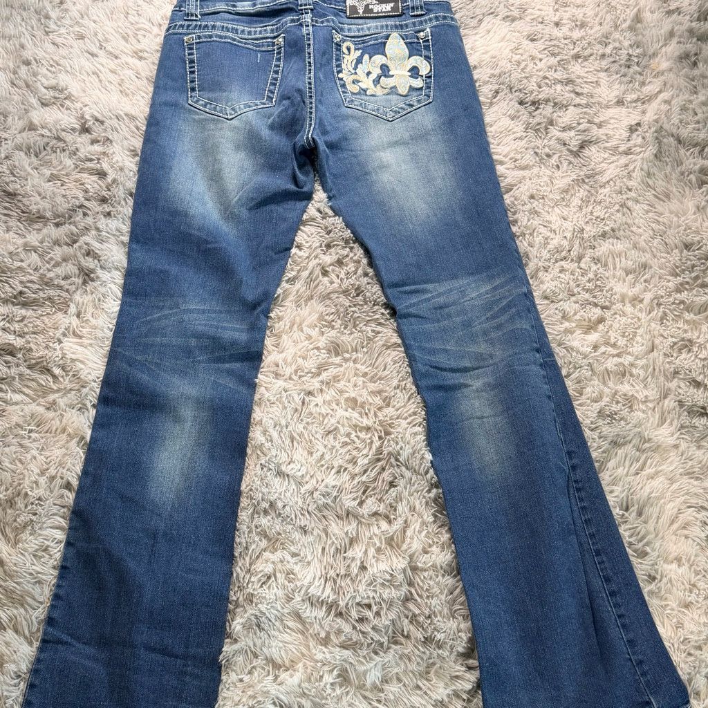 The Unbranded Brand Rockin’ Star Ranch Jeans Womens 31 Bling Western Size 31" - 2 Thumbnail