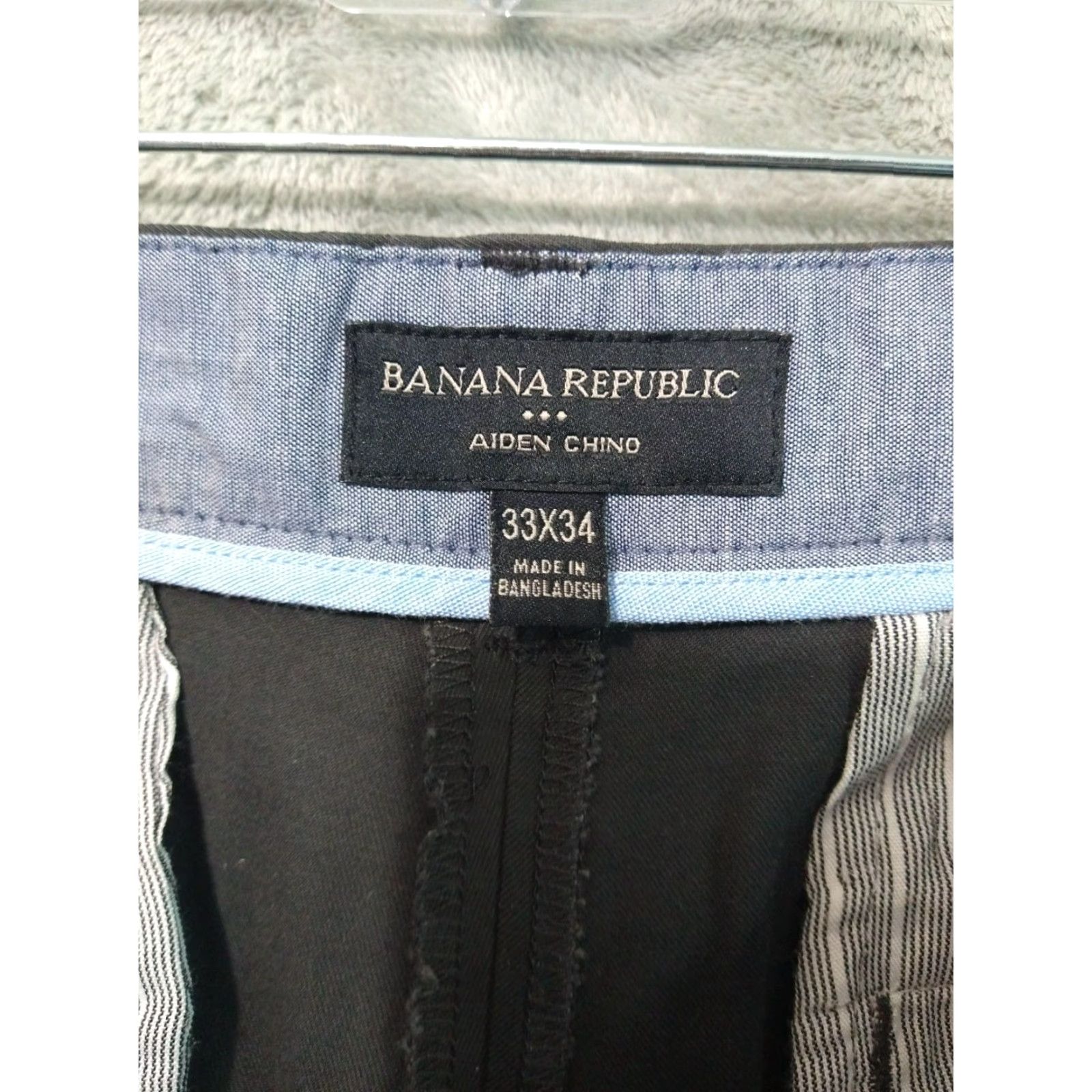Banana Republic Banana Republic Pants Mens 33x34 Chino Flat Front Cotton Preppy Gray Size US 33 - 7 Thumbnail