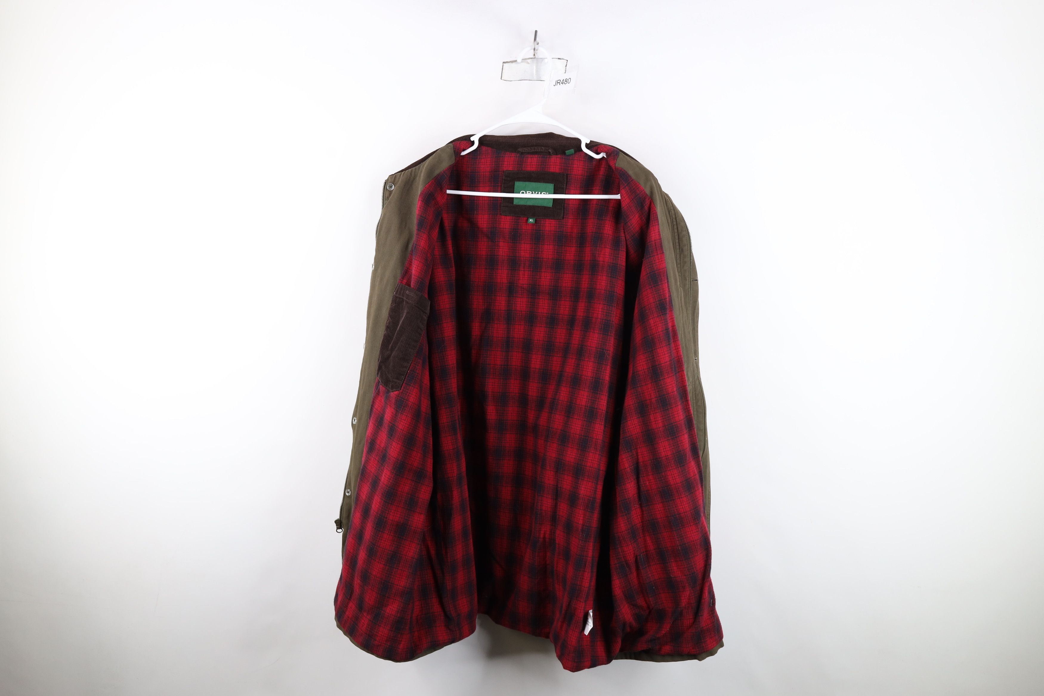 Orvis Vintage Orvis Flannel Lined Chore Barn Jacket Green Cotton Size US XL / EU 56 / 4 - 10 Thumbnail