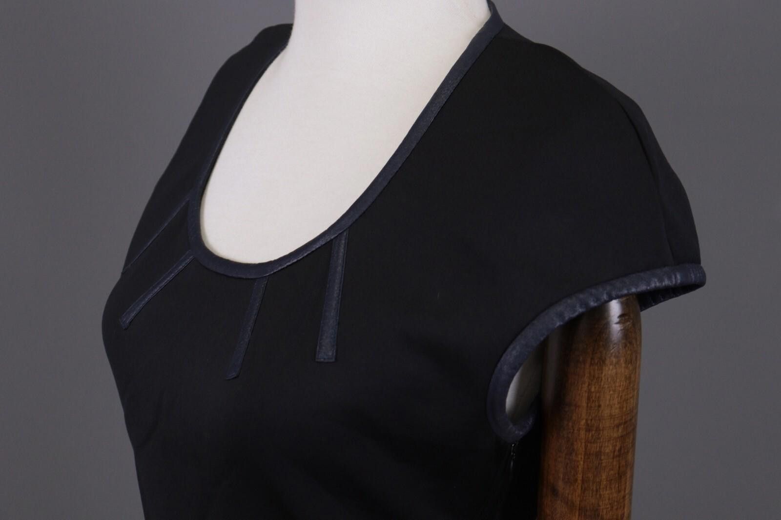 Designer Cop Copine Manege Robe Black Striped Dress Size 36 Size M / US 6-8 / IT 42-44 - 8 Thumbnail