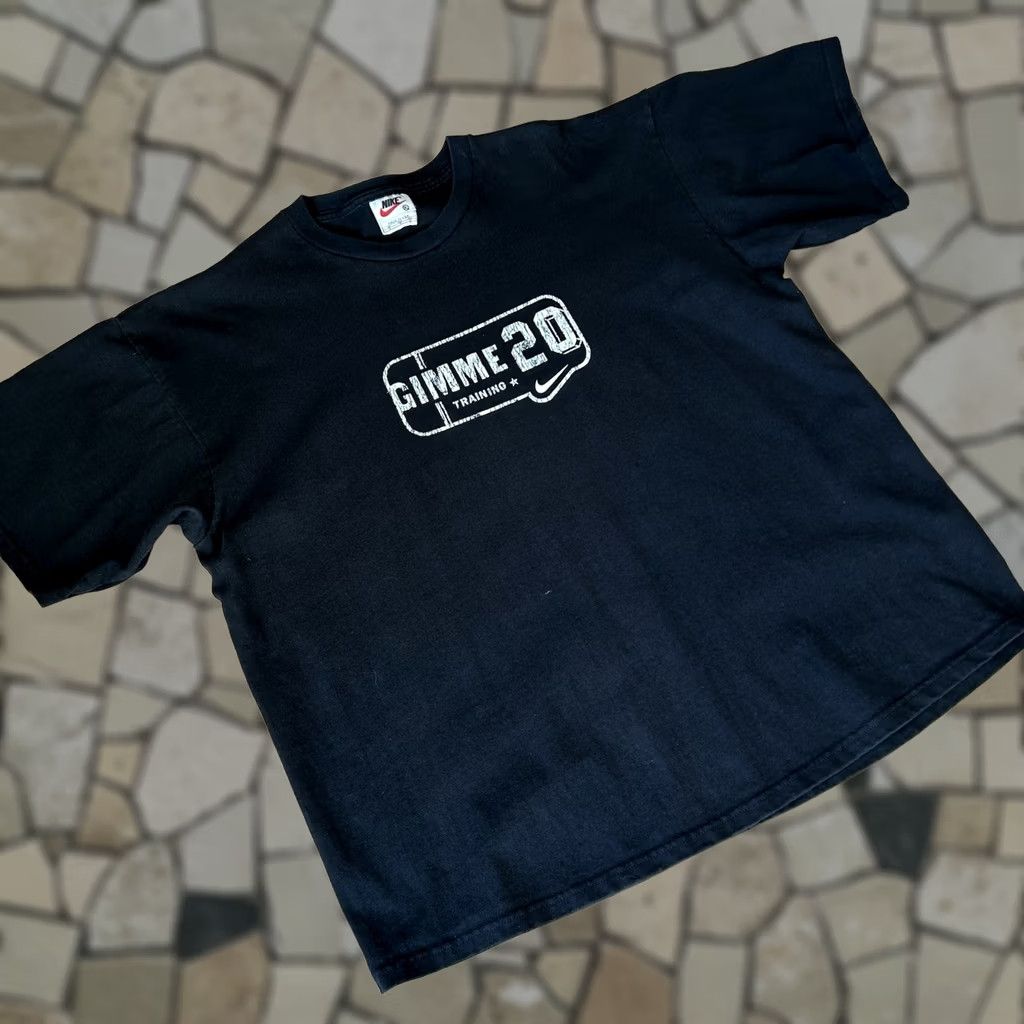 Nike Nike Vintage Training Tee XL Black USA Made Short Sleeve Shirt Men Size US 36 / EU 52 - 1 Thumbnail