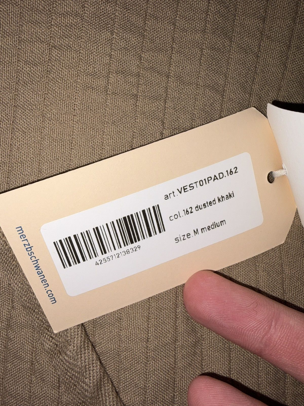 Merz B. Schwanen NWT tan vest Size US M / EU 48-50 / 2 - 7 Thumbnail