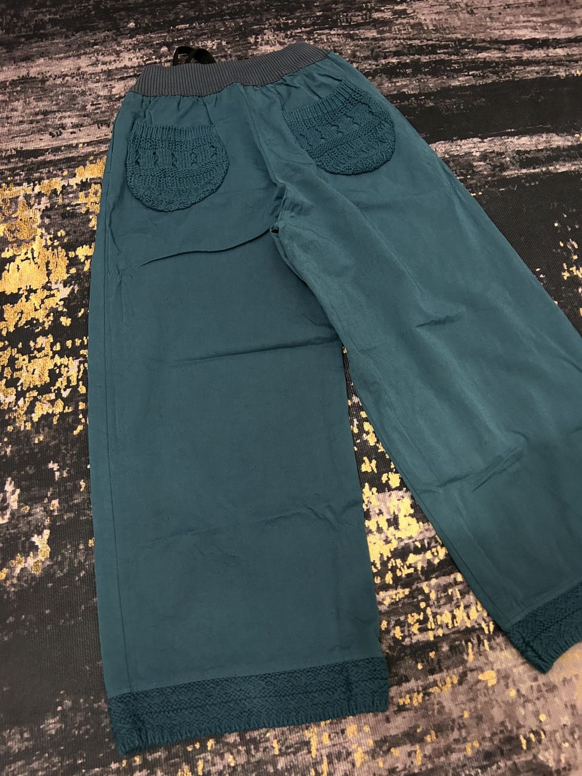 Kapital BKYOKO japan Knit Pocket Back Wide Leg Pants Kapital Style Size US 29 - 4 Thumbnail