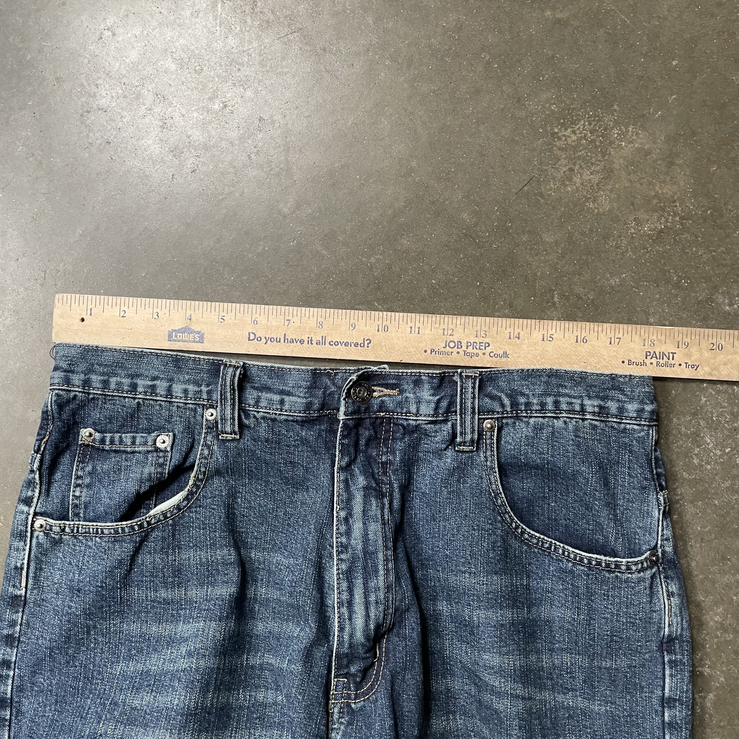 Southpole × Vintage Y2K Baggy Faded Jean Shorts 00s Skater Grunge 90s Size US 36 / EU 52 - 8 Thumbnail