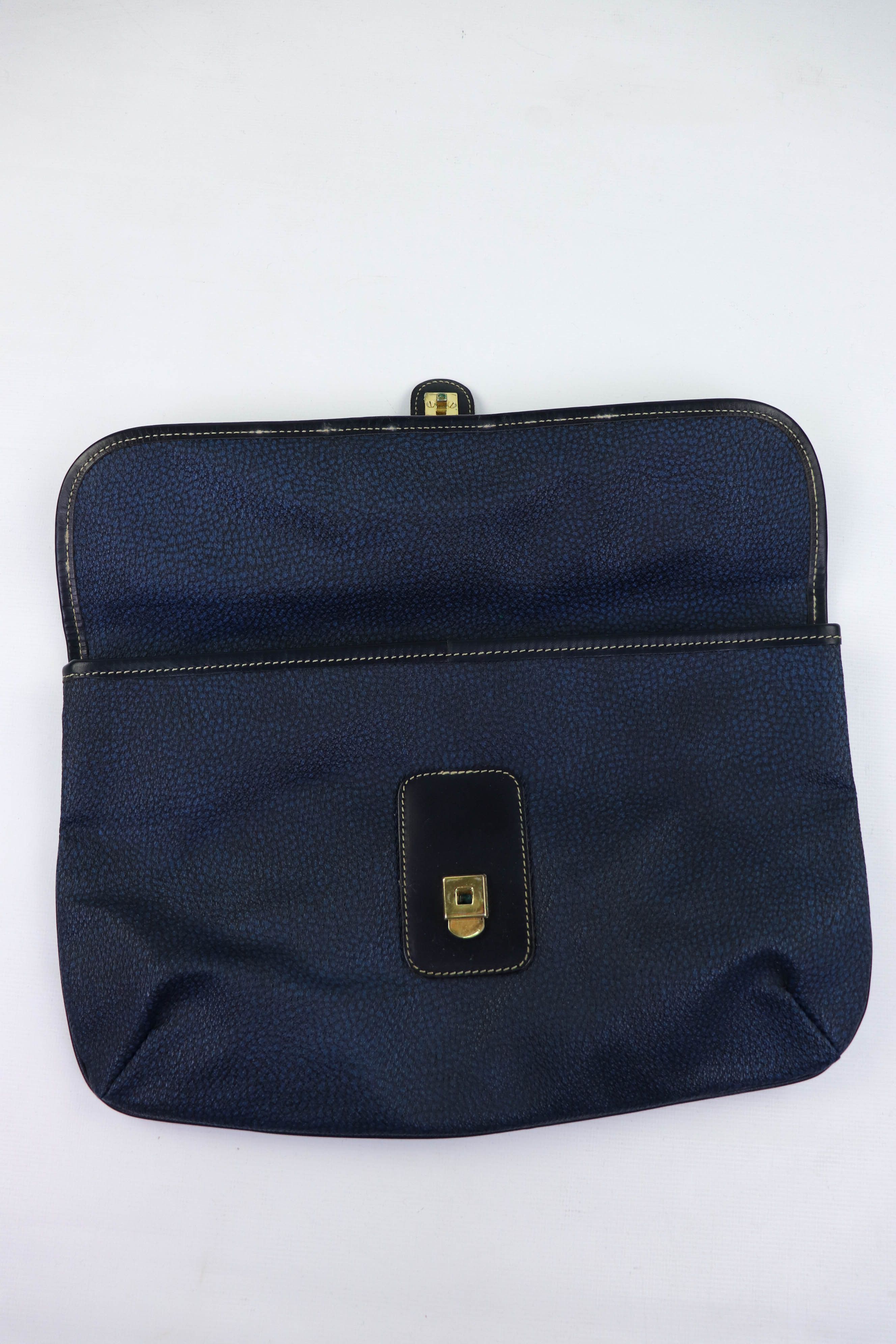 Vintage Vintage Borbonese by Redwall Coated Canvas/Leather Case Bag Size ONE SIZE - 6 Thumbnail