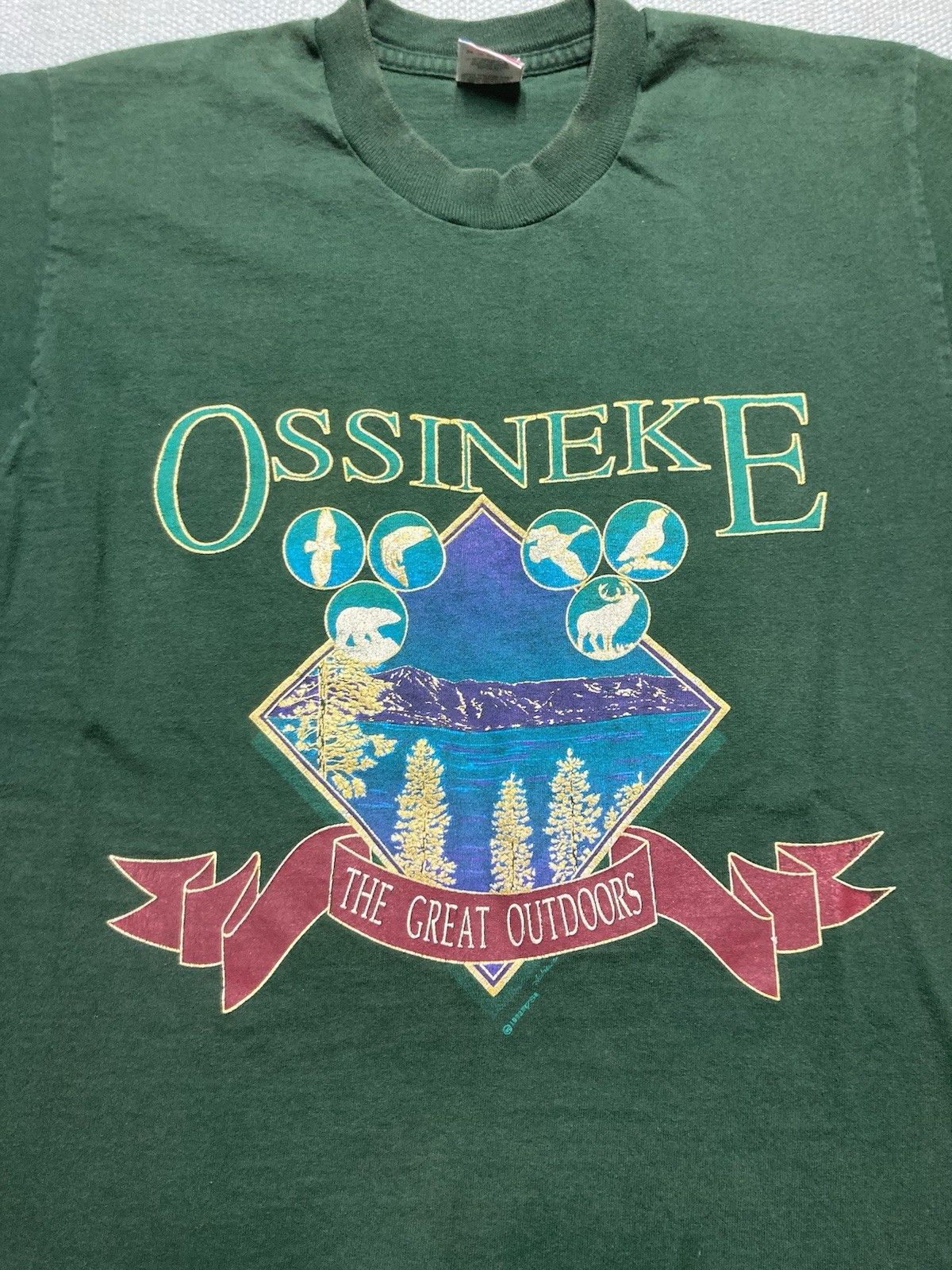 Vintage 90s t shirt Ossineke Michigan great outdoors animal nature M Size US M / EU 48-50 / 2 - 4 Thumbnail