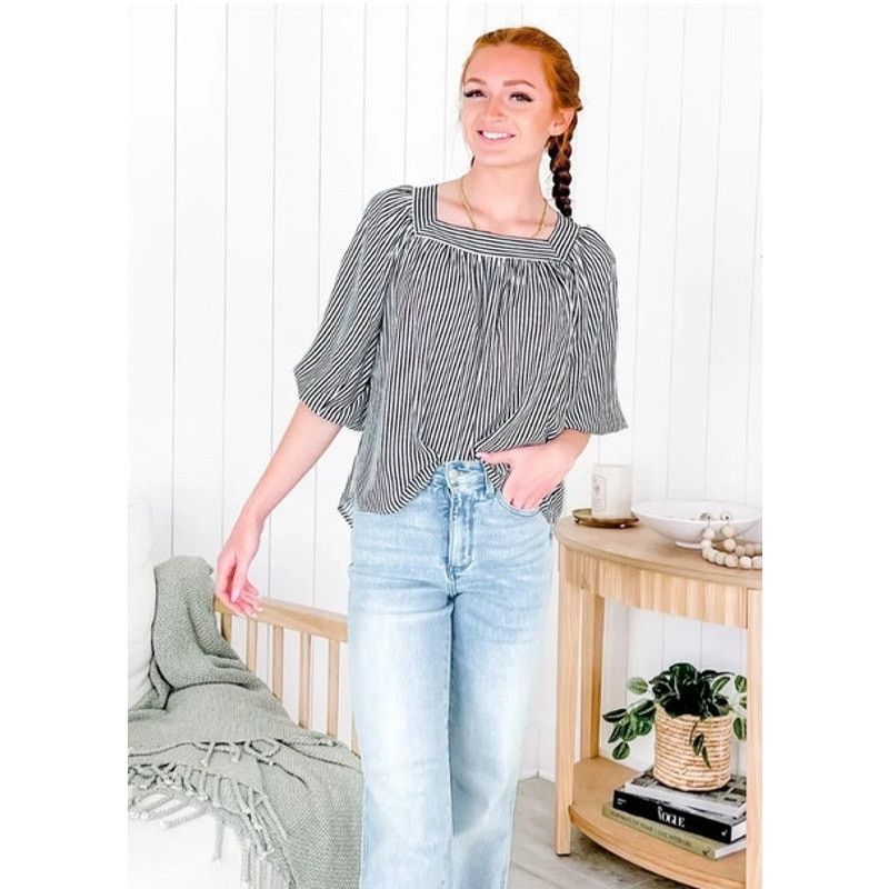 Vintage Andree By Unit Peasant Blouse L NWT Boho Square Neck Size L / US 10 / IT 46 - 1 Thumbnail