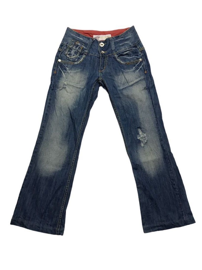 Japanese Brand Red Pepper Embroidery Jeans Size 27" / US 4 / IT 40 - 2 Thumbnail